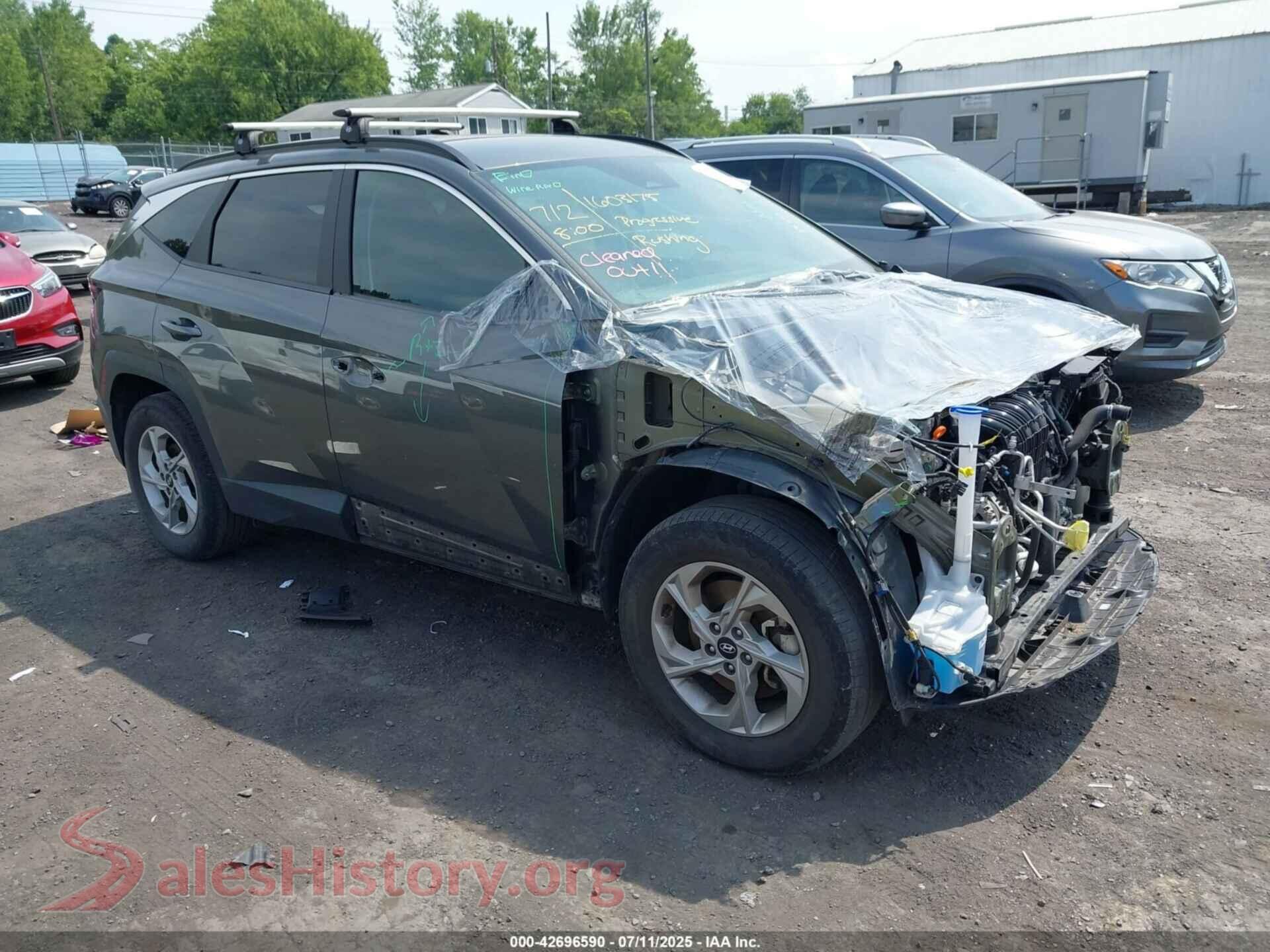 2022 HYUNDAI TUCSON — VIN 5NMJBCAE8NH079676