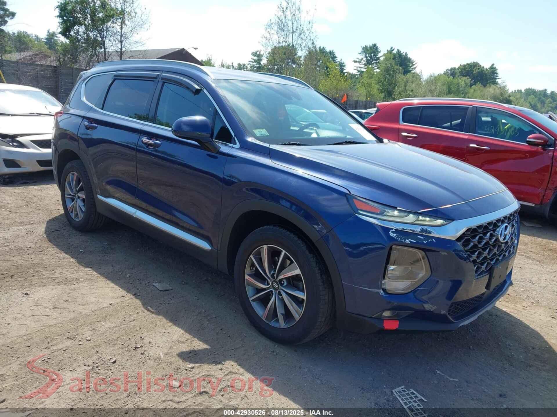 2019 HYUNDAI SANTA FE — VIN 5NMS3CAD9KH072482