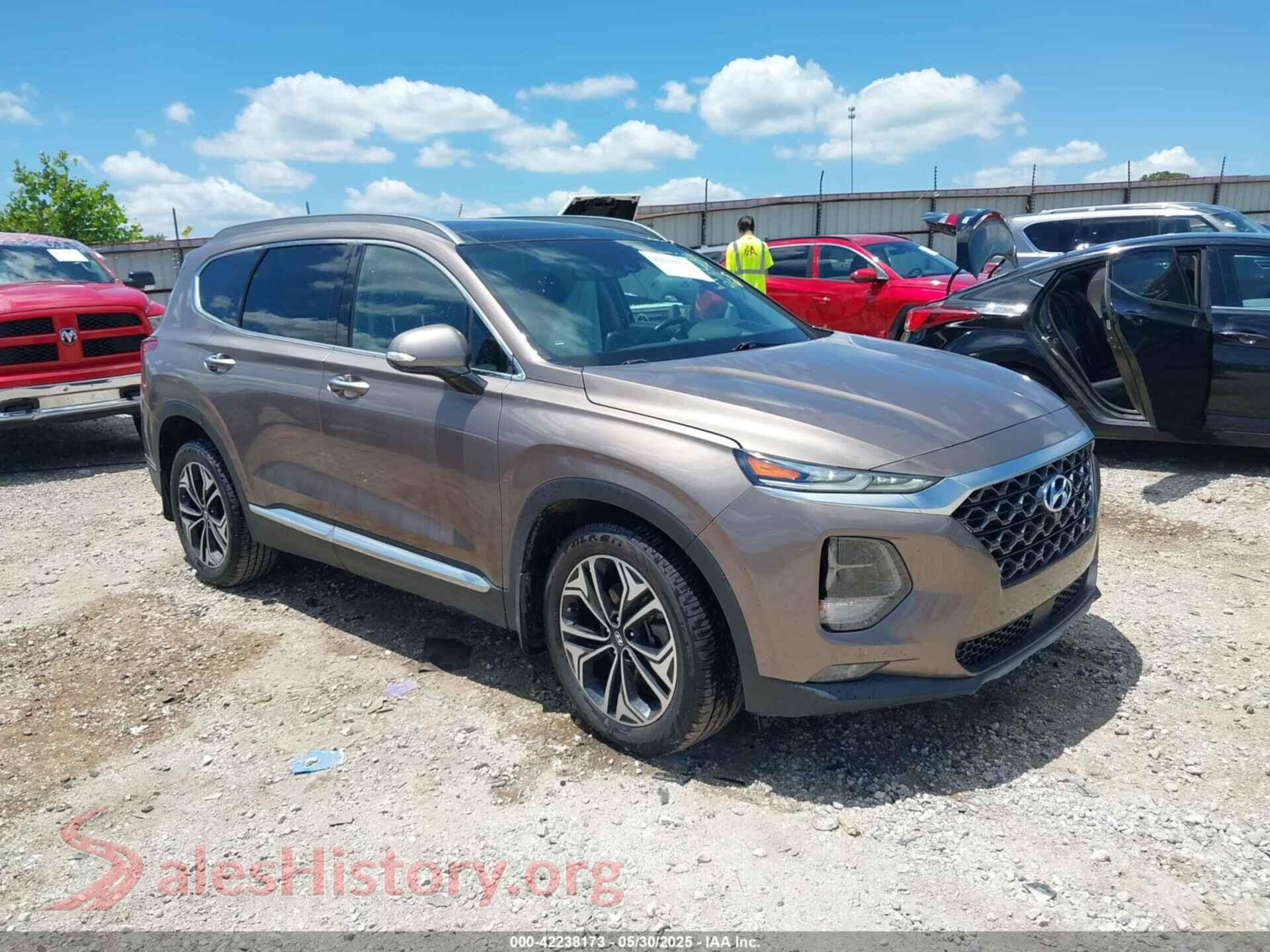 2019 HYUNDAI SANTA FE — VIN 5NMS53AA9KH128307