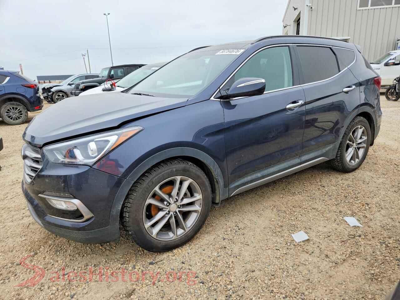 2018 HYUNDAI SANTA FE — VIN 5NMZUDLA3JH067748