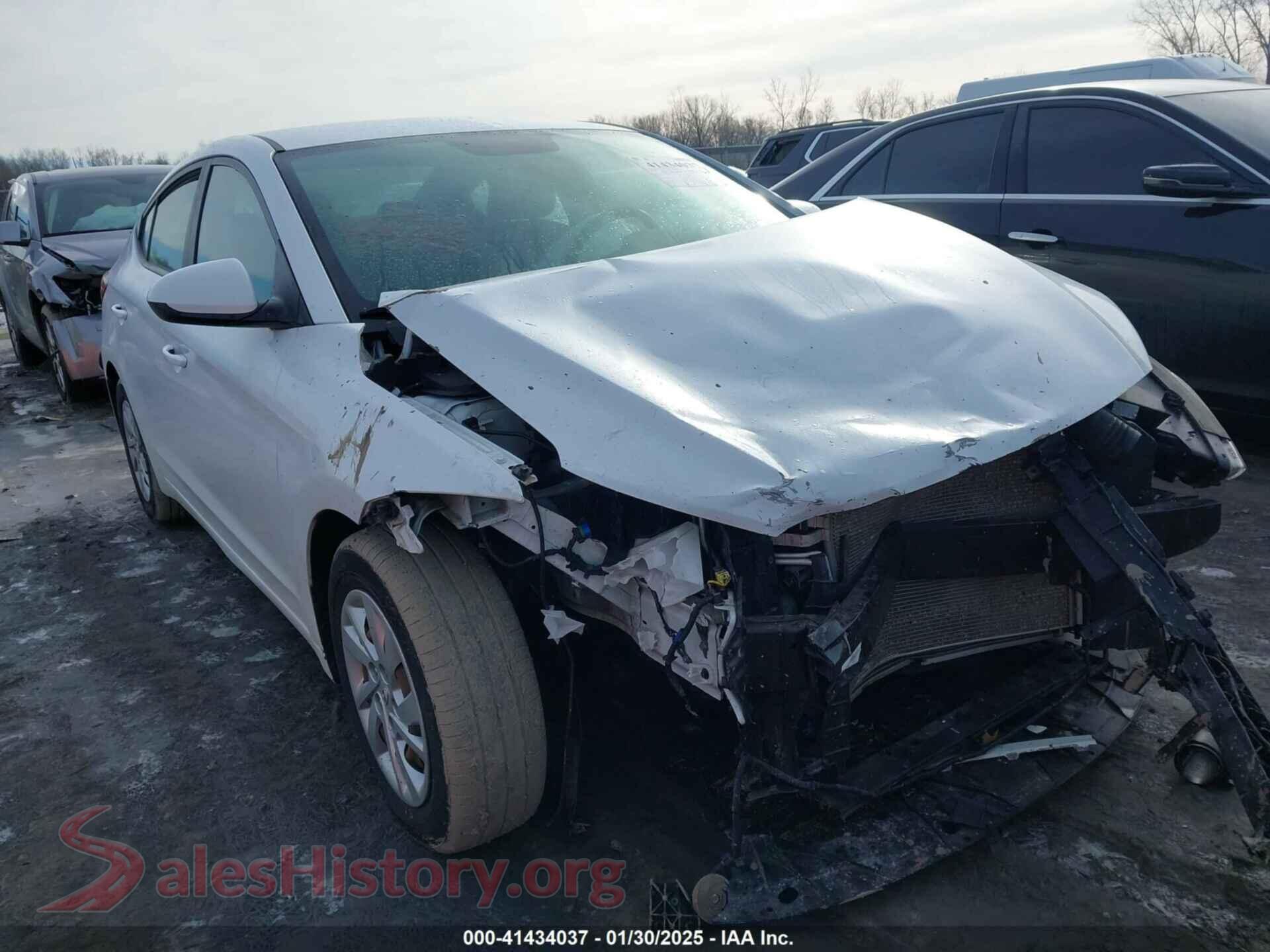 2018 HYUNDAI ELANTRA — VIN 5NPD74LF0JH392213