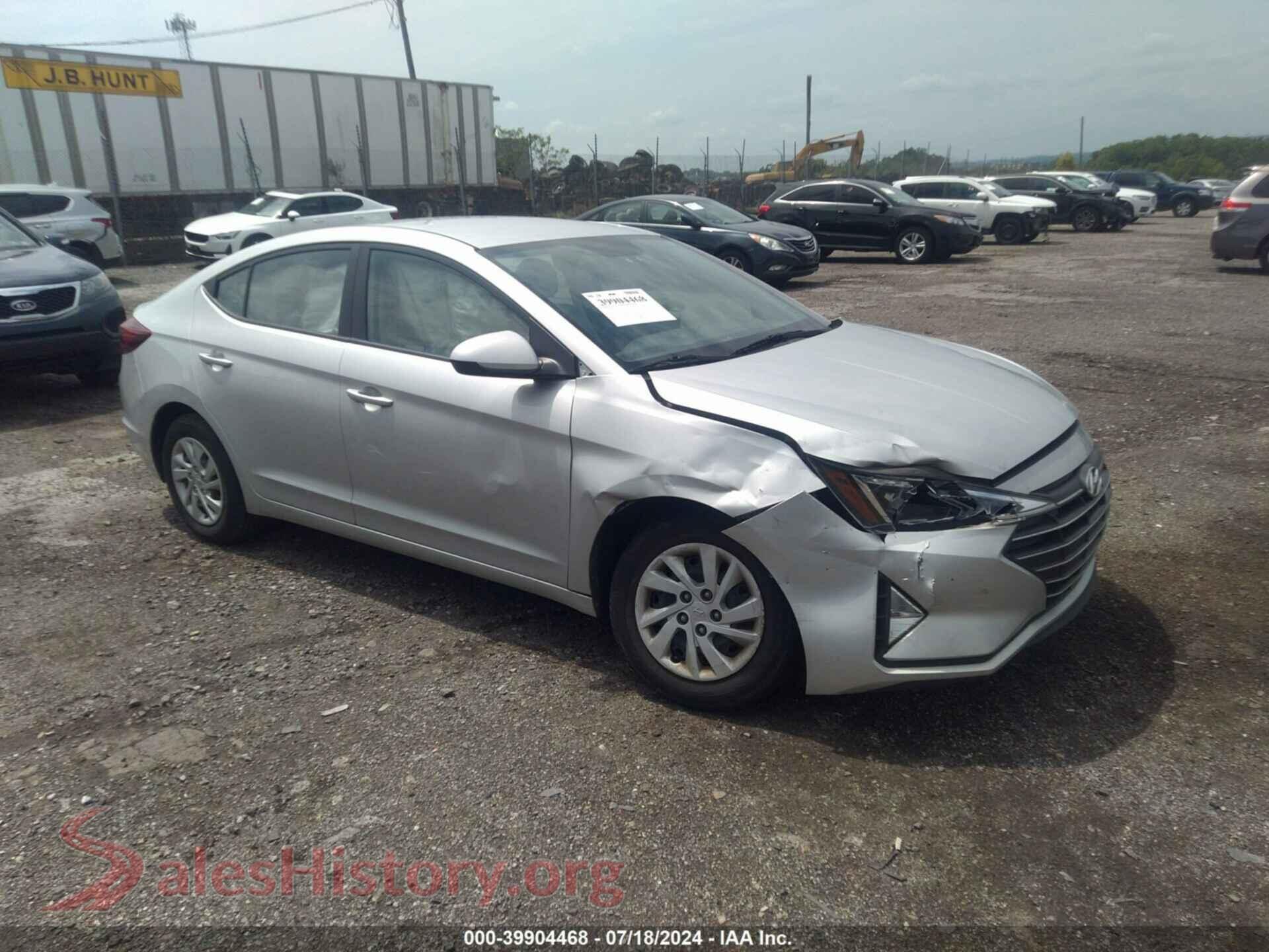 2019 HYUNDAI ELANTRA — VIN 5NPD74LF1KH463372