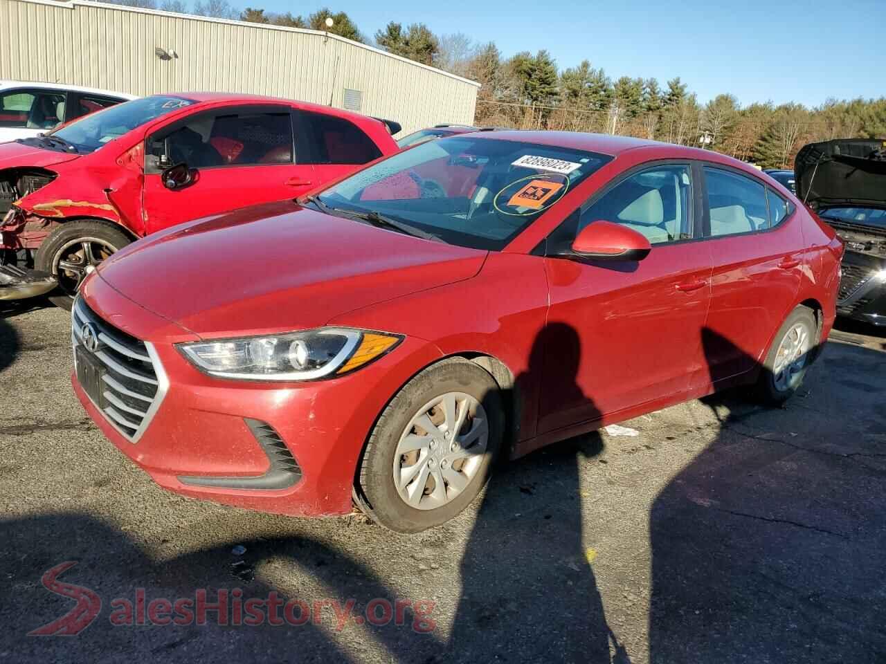 2017 HYUNDAI ELANTRA — VIN 5NPD74LF2HH093607