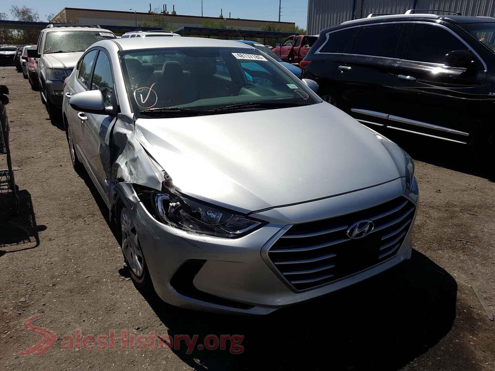 2017 HYUNDAI ELANTRA — VIN 5NPD74LF3HH201264