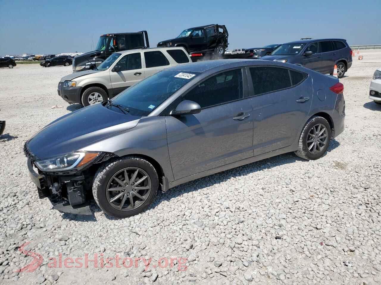2018 HYUNDAI ELANTRA — VIN 5NPD74LF4JH243741