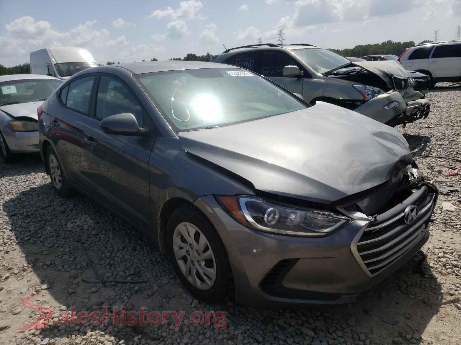 2018 HYUNDAI ELANTRA — VIN 5NPD74LF6JH309173
