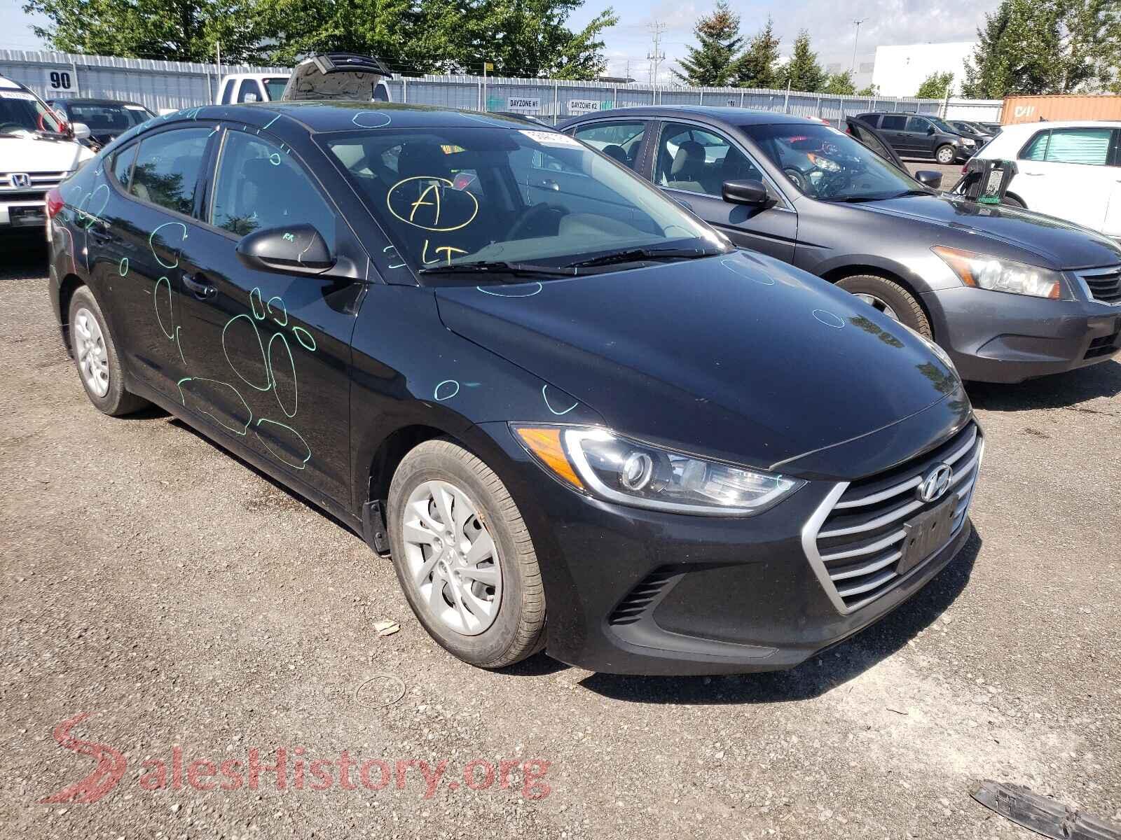 2017 HYUNDAI ELANTRA — VIN 5NPD74LF7HH162310