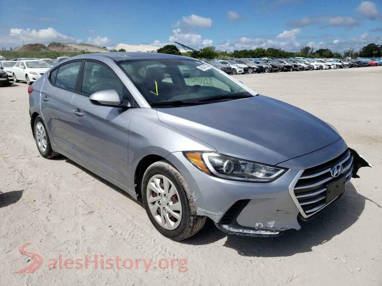 2017 HYUNDAI ELANTRA — VIN 5NPD74LF9HH150093