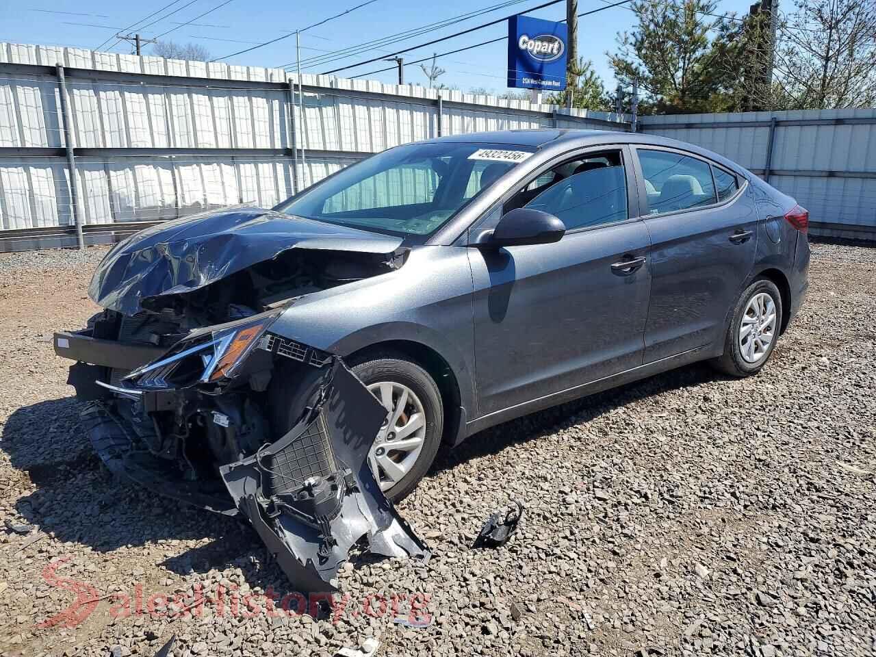 2020 HYUNDAI ELANTRA — VIN 5NPD74LF9LH612466