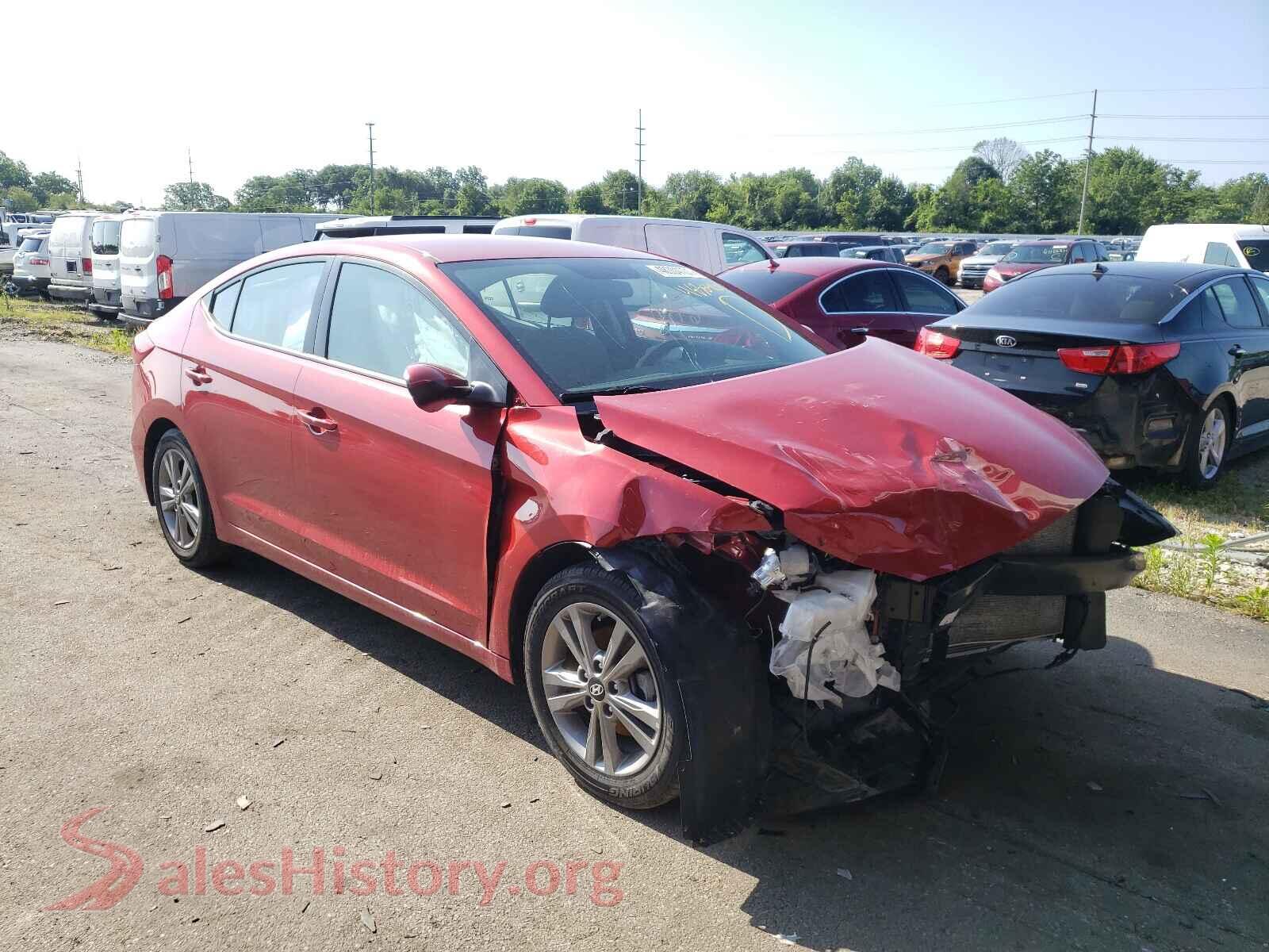 2018 HYUNDAI ELANTRA — VIN 5NPD84LF0JH324412