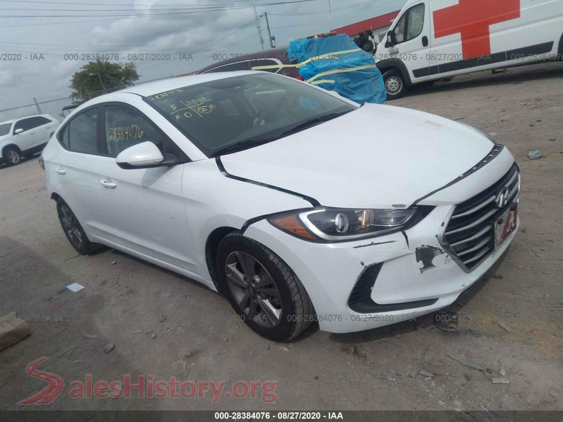 2018 HYUNDAI ELANTRA — VIN 5NPD84LF2JH292398