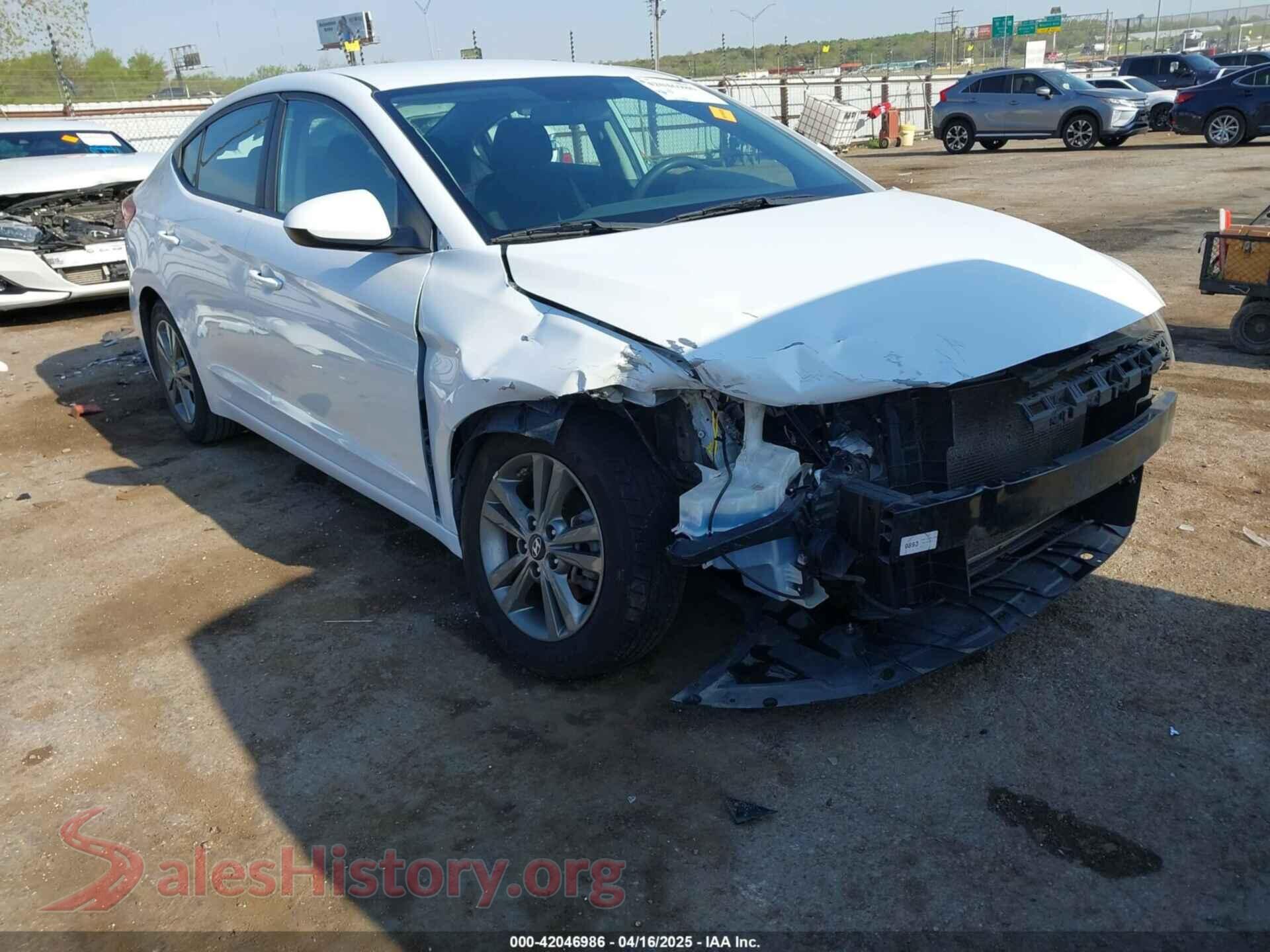 2018 HYUNDAI ELANTRA — VIN 5NPD84LF3JH329362
