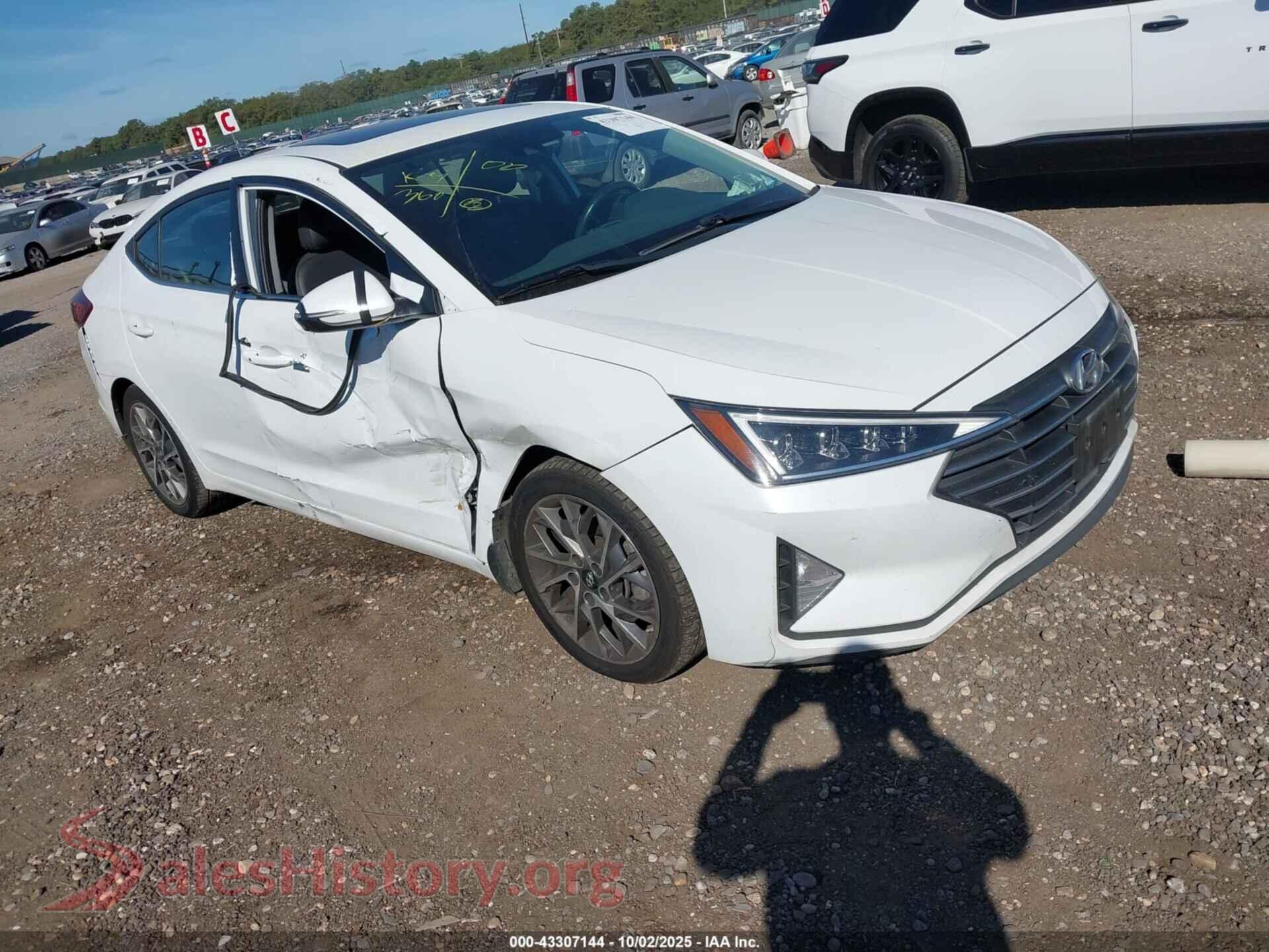2020 HYUNDAI ELANTRA — VIN 5NPD84LF3LH630135