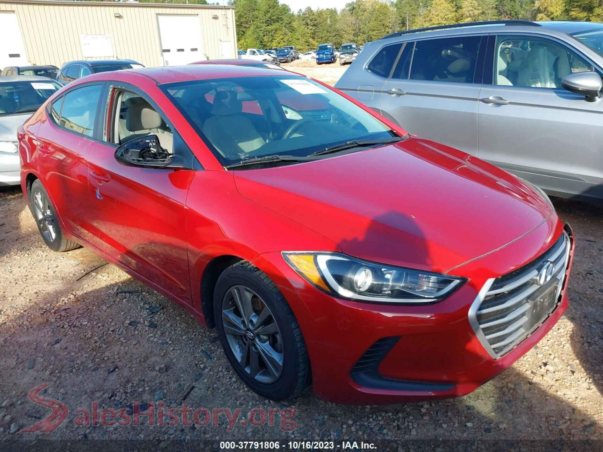 2017 HYUNDAI ELANTRA — VIN 5NPD84LF4HH046060