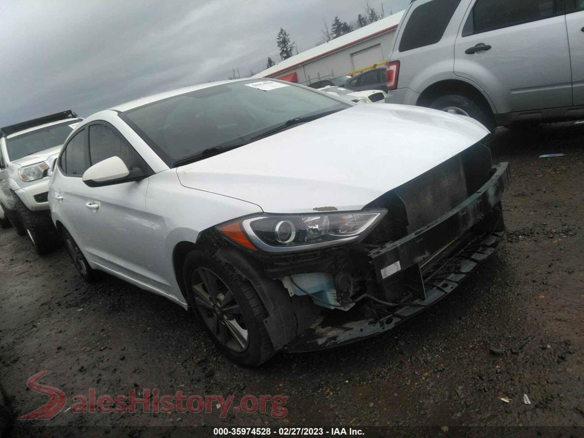 2018 HYUNDAI ELANTRA — VIN 5NPD84LF4JH324879