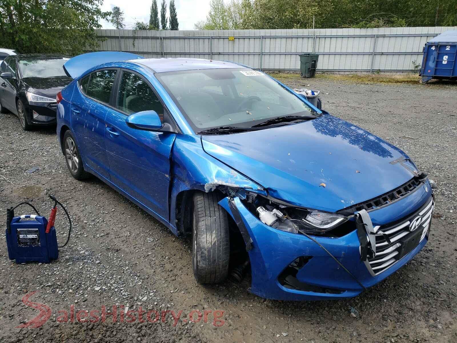 2018 HYUNDAI ELANTRA — VIN 5NPD84LF4JH366355
