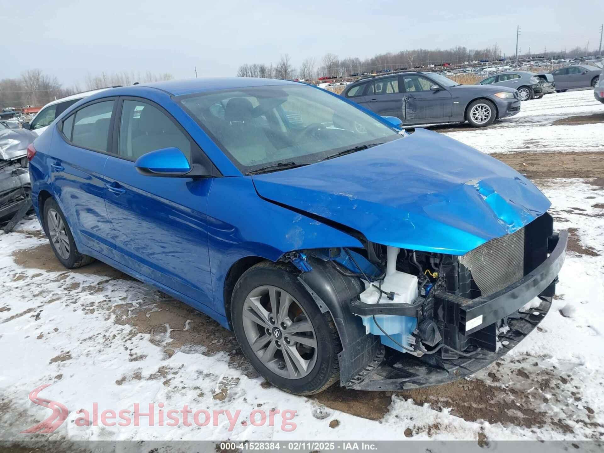 2018 HYUNDAI ELANTRA — VIN 5NPD84LF4JH367750