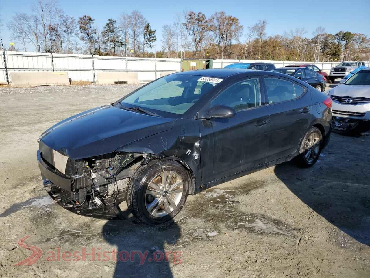 2018 HYUNDAI ELANTRA — VIN 5NPD84LF4JH390848