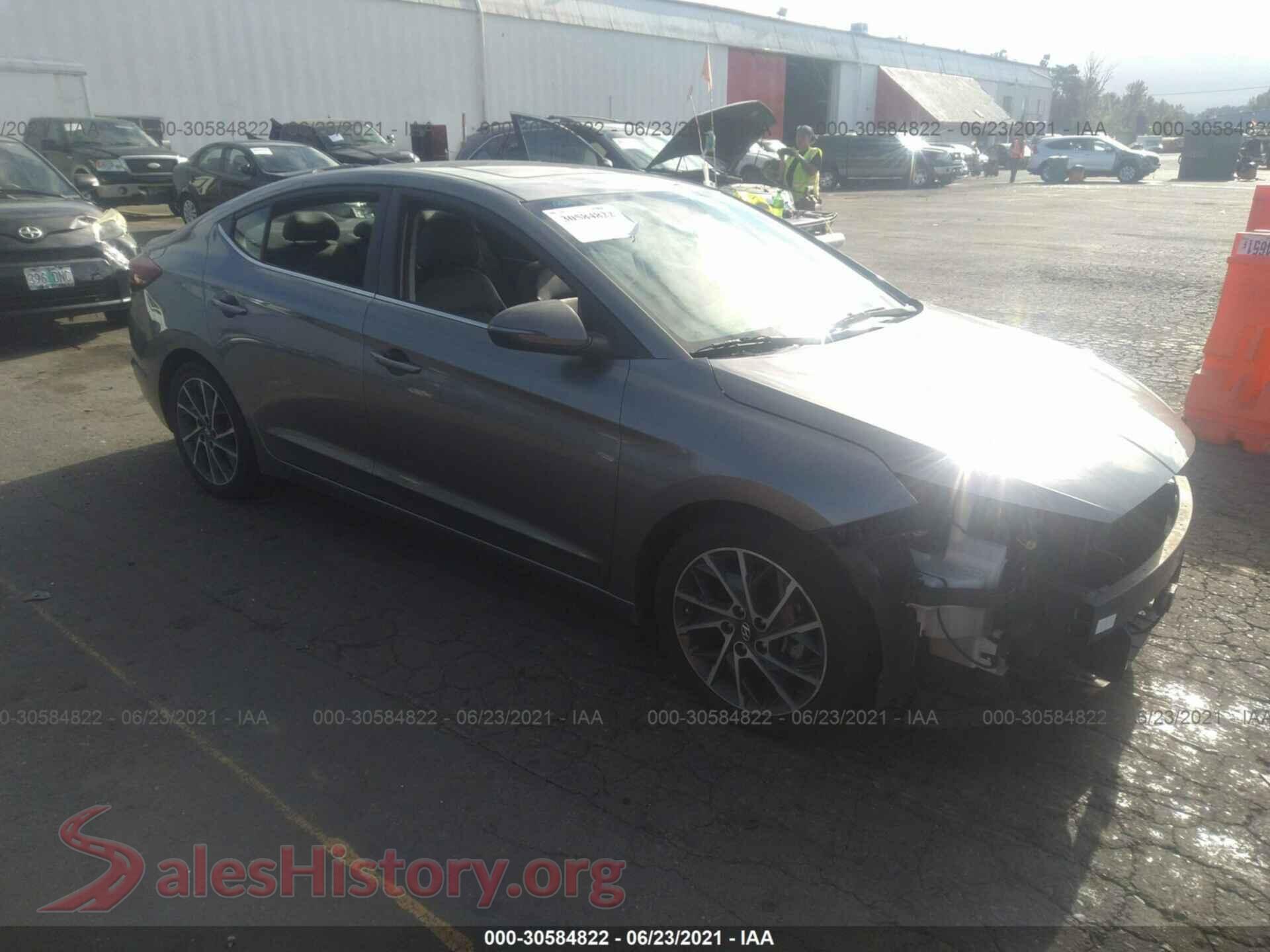 2019 HYUNDAI ELANTRA — VIN 5NPD84LF4KH415913