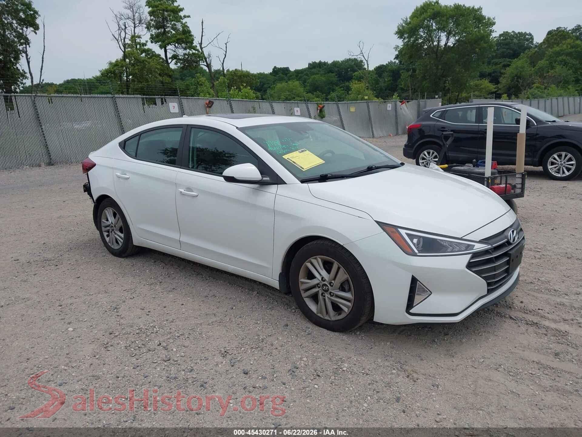 2020 HYUNDAI ELANTRA — VIN 5NPD84LF4LH619337