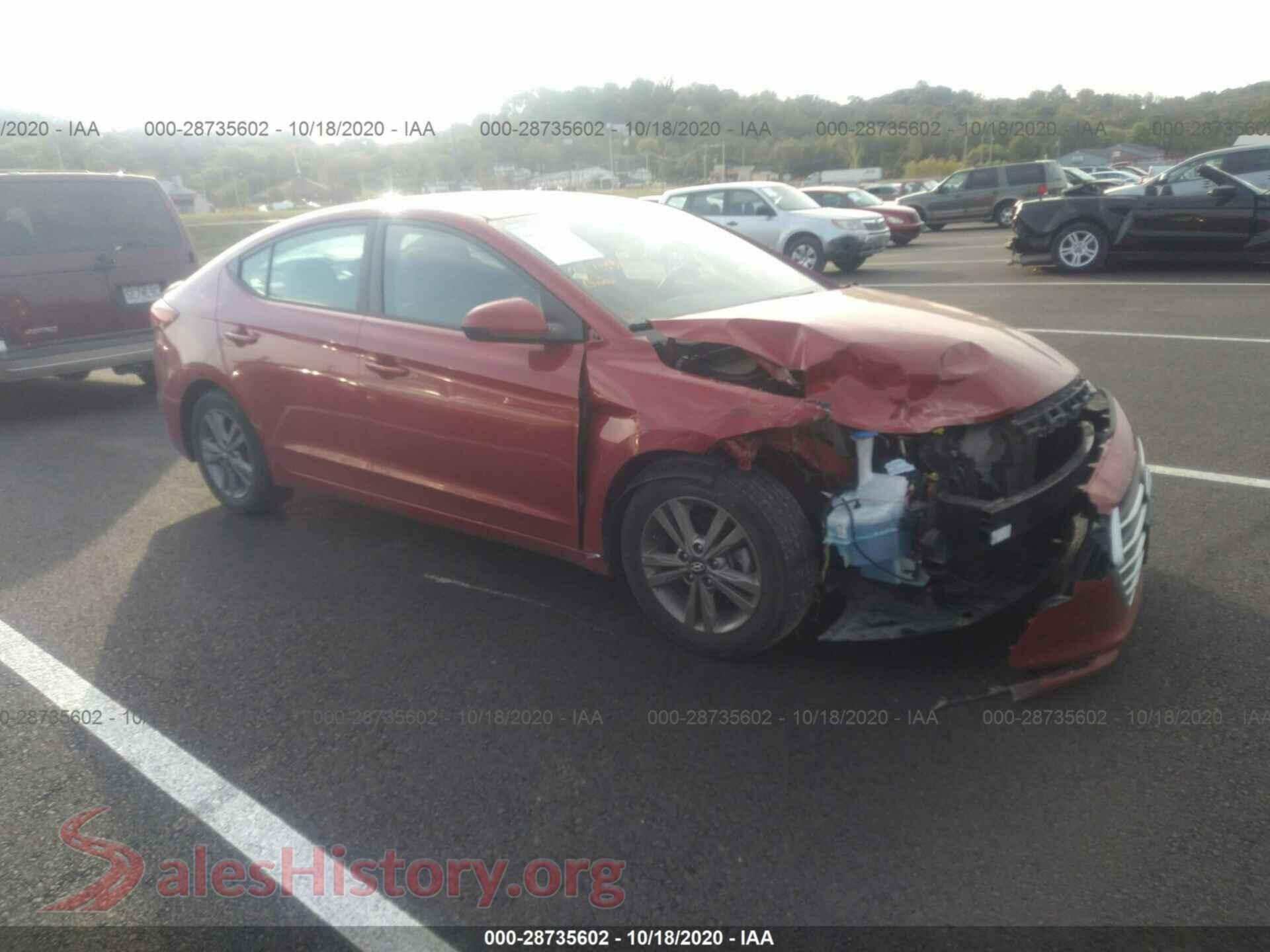 2017 HYUNDAI ELANTRA — VIN 5NPD84LF5HH189826