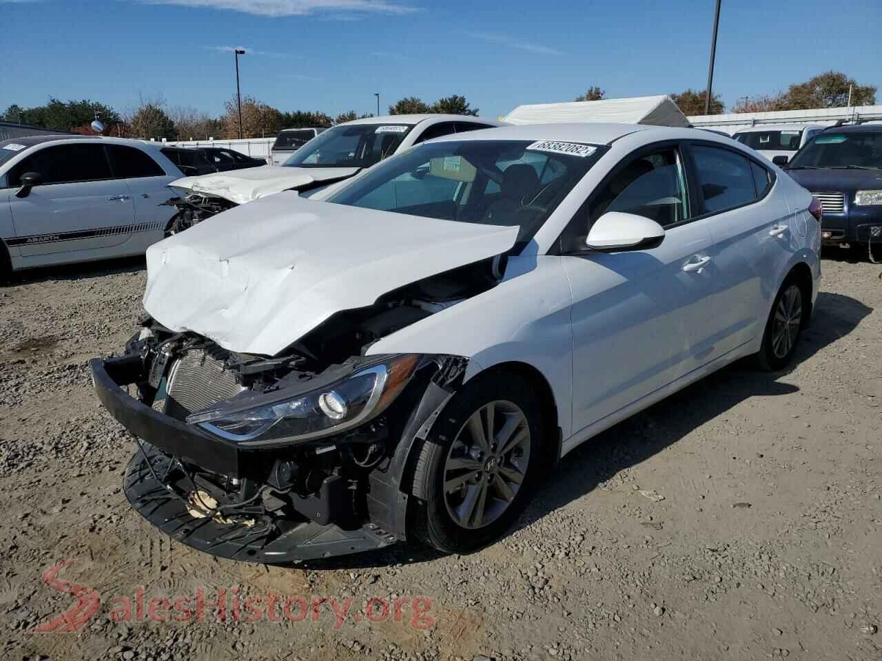 2018 HYUNDAI ELANTRA — VIN 5NPD84LF5JH232633