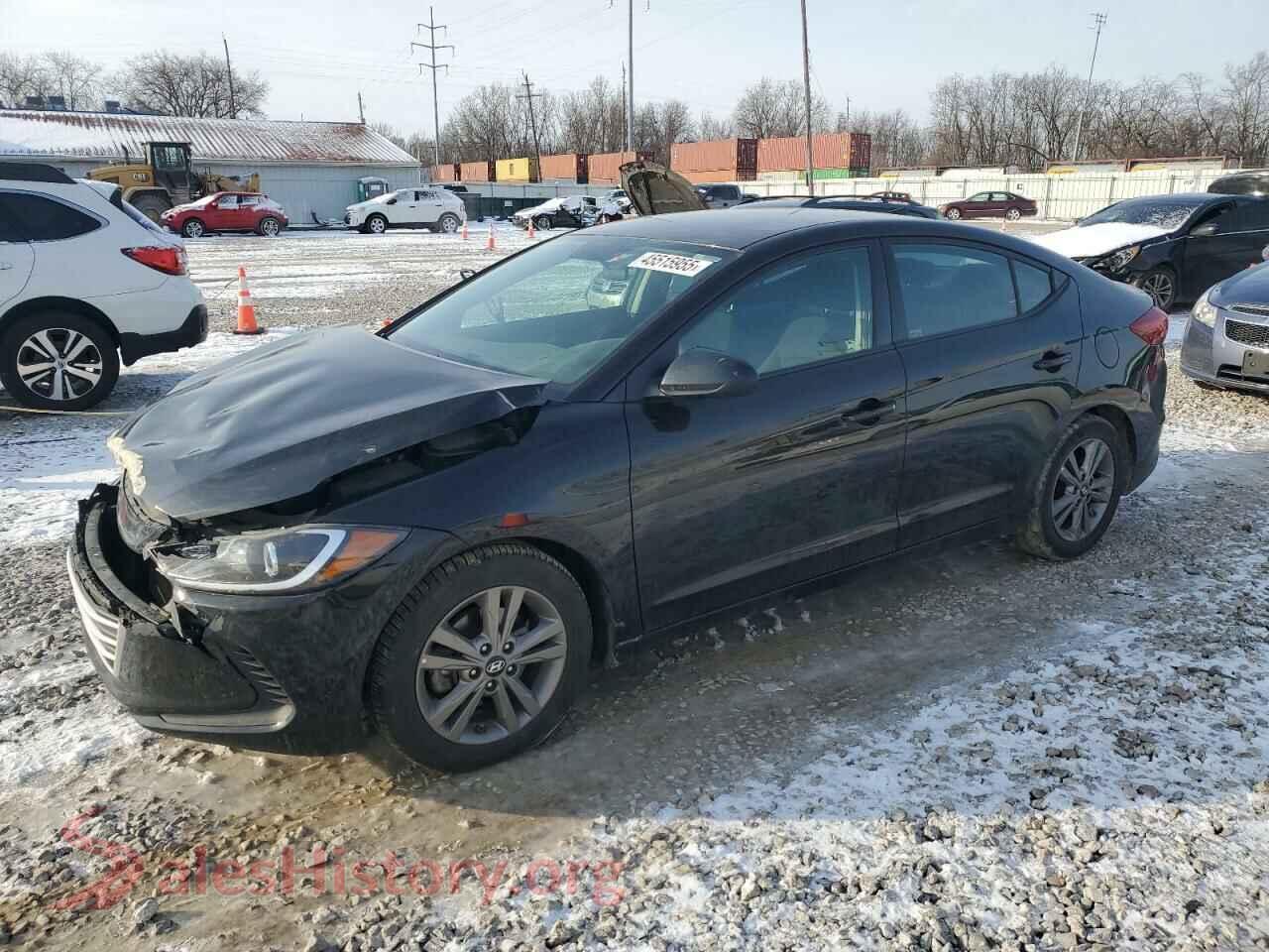 2018 HYUNDAI ELANTRA — VIN 5NPD84LF5JH341402