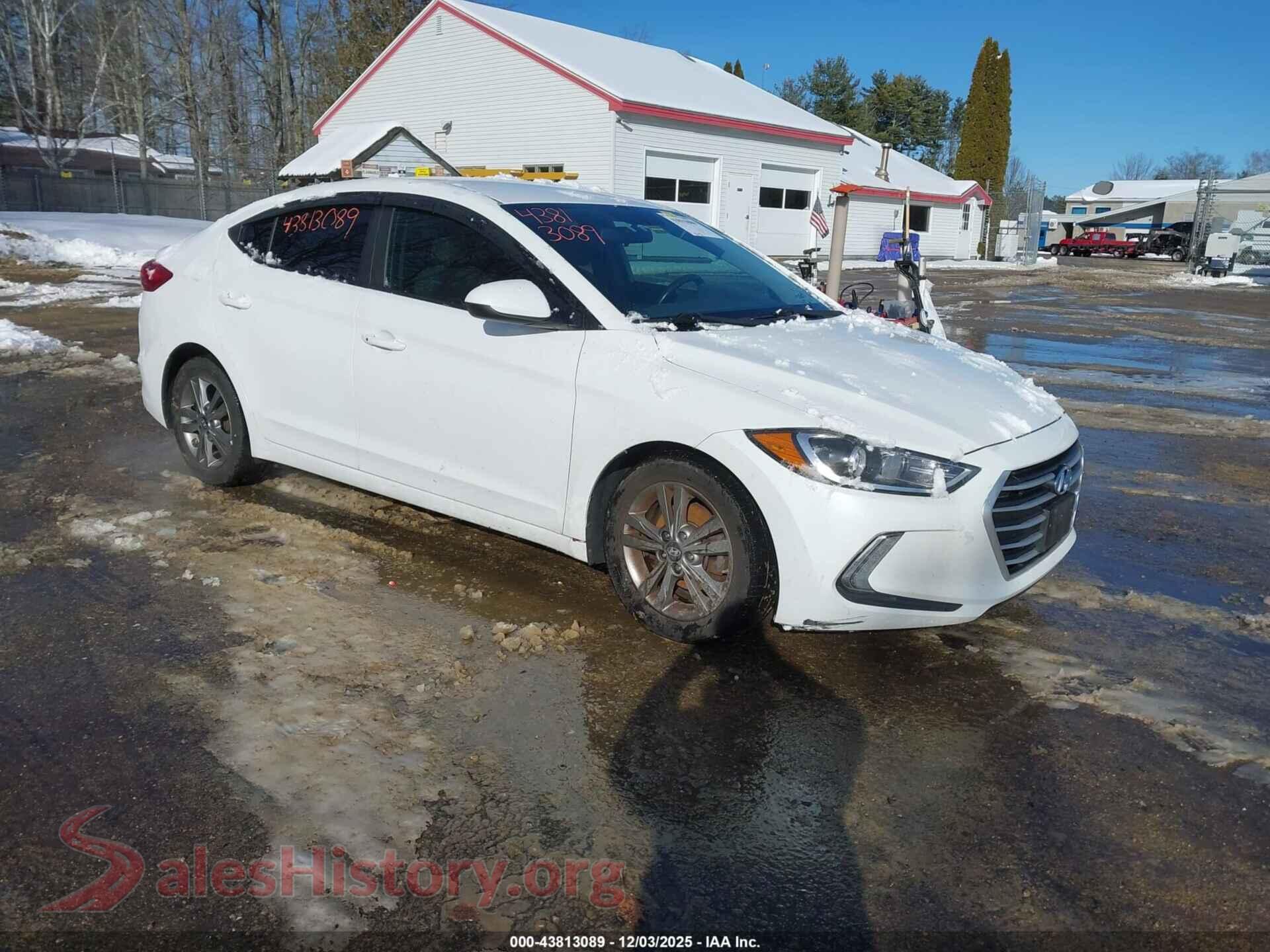 2017 HYUNDAI ELANTRA — VIN 5NPD84LF6HH072076