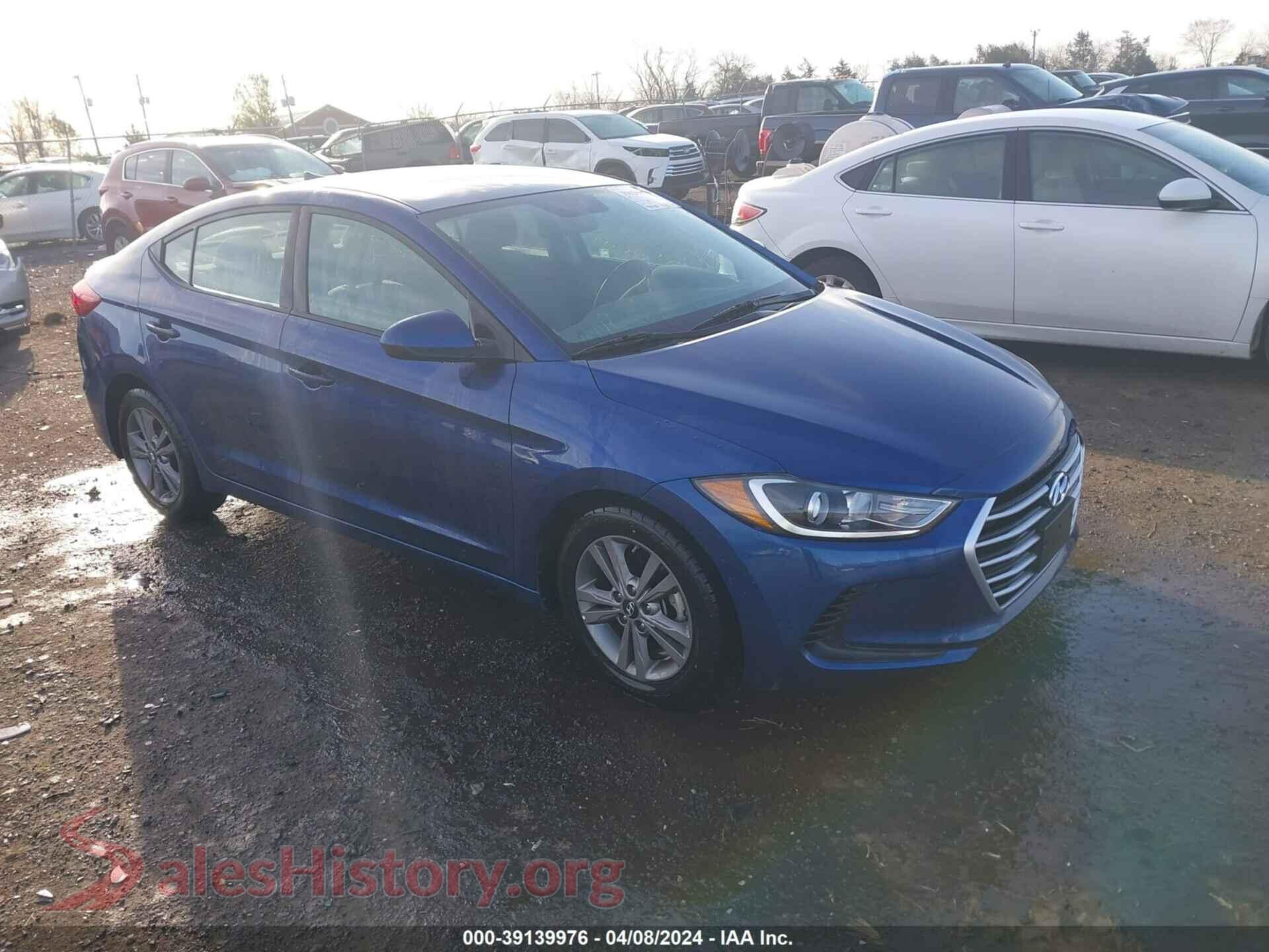 2017 HYUNDAI ELANTRA — VIN 5NPD84LF6HH117176