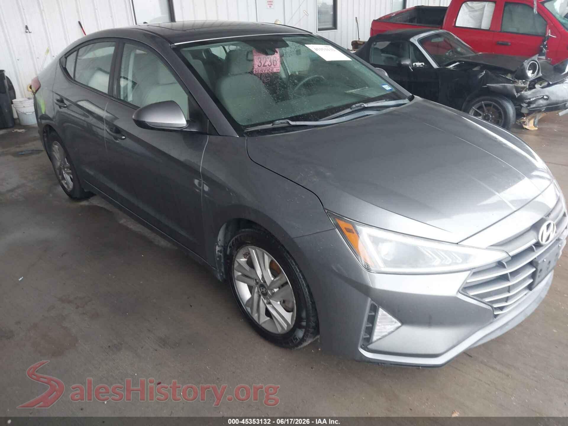 2019 HYUNDAI ELANTRA — VIN 5NPD84LF6KH469388