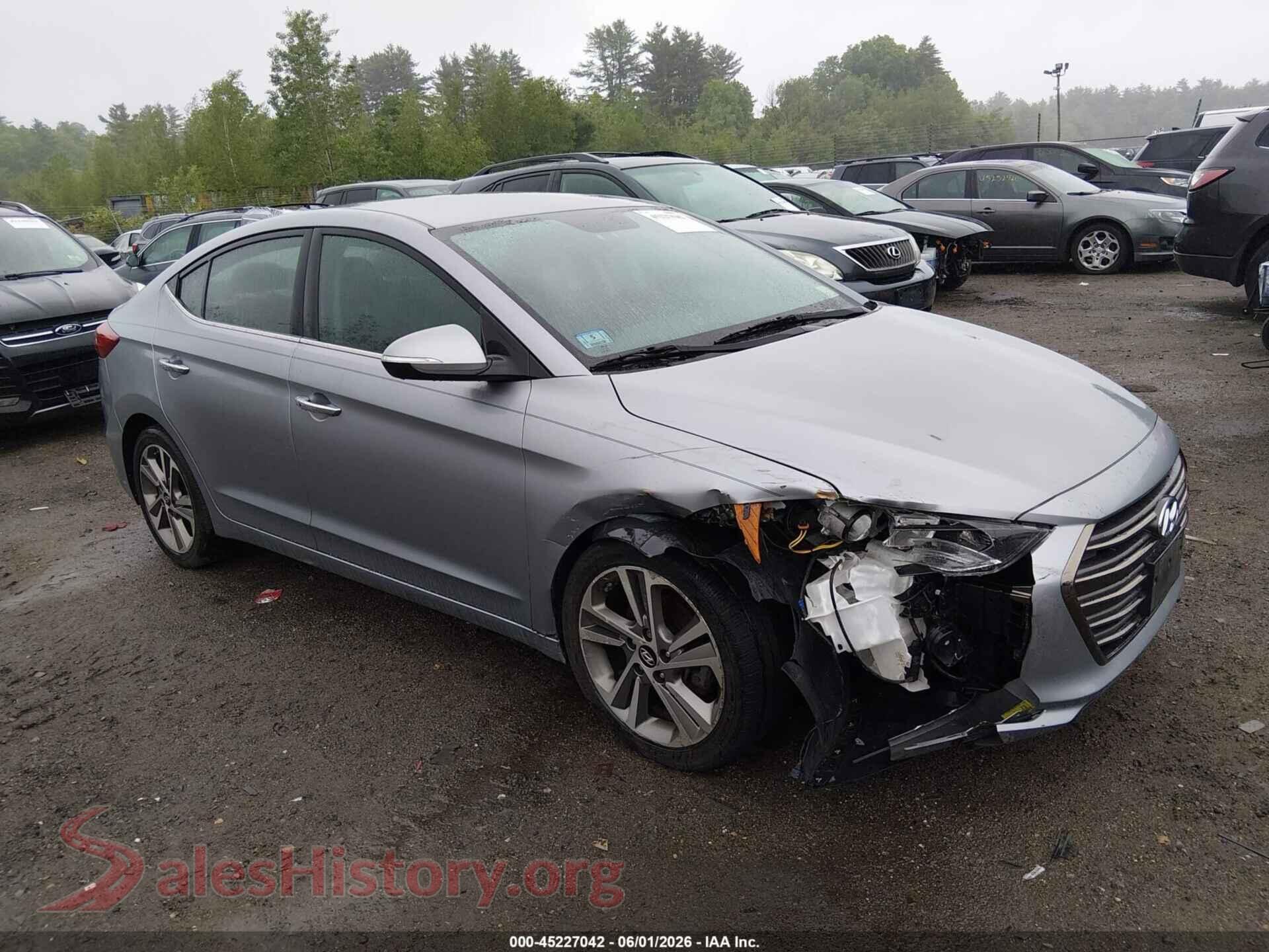 2017 HYUNDAI ELANTRA — VIN 5NPD84LF7HH064861