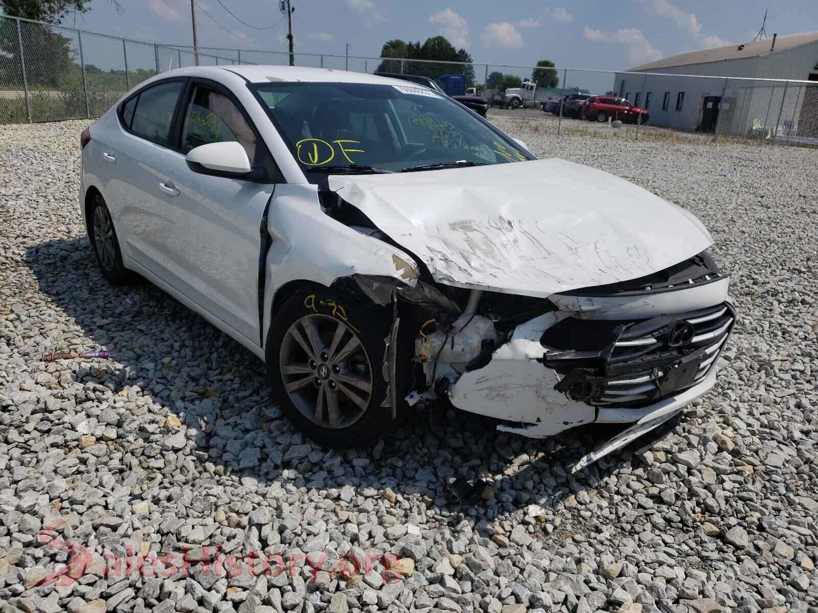 2018 HYUNDAI ELANTRA — VIN 5NPD84LF7JH268873