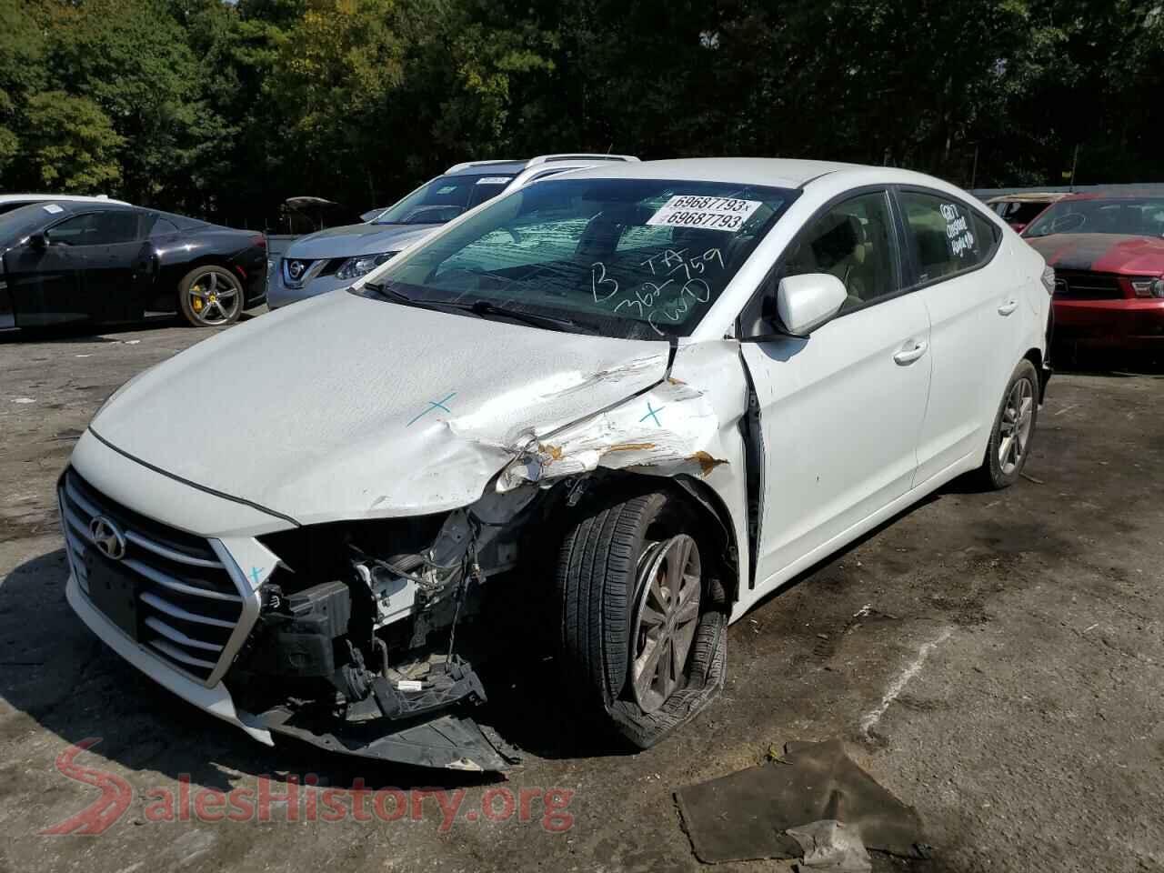 2018 HYUNDAI ELANTRA — VIN 5NPD84LF8JH362759