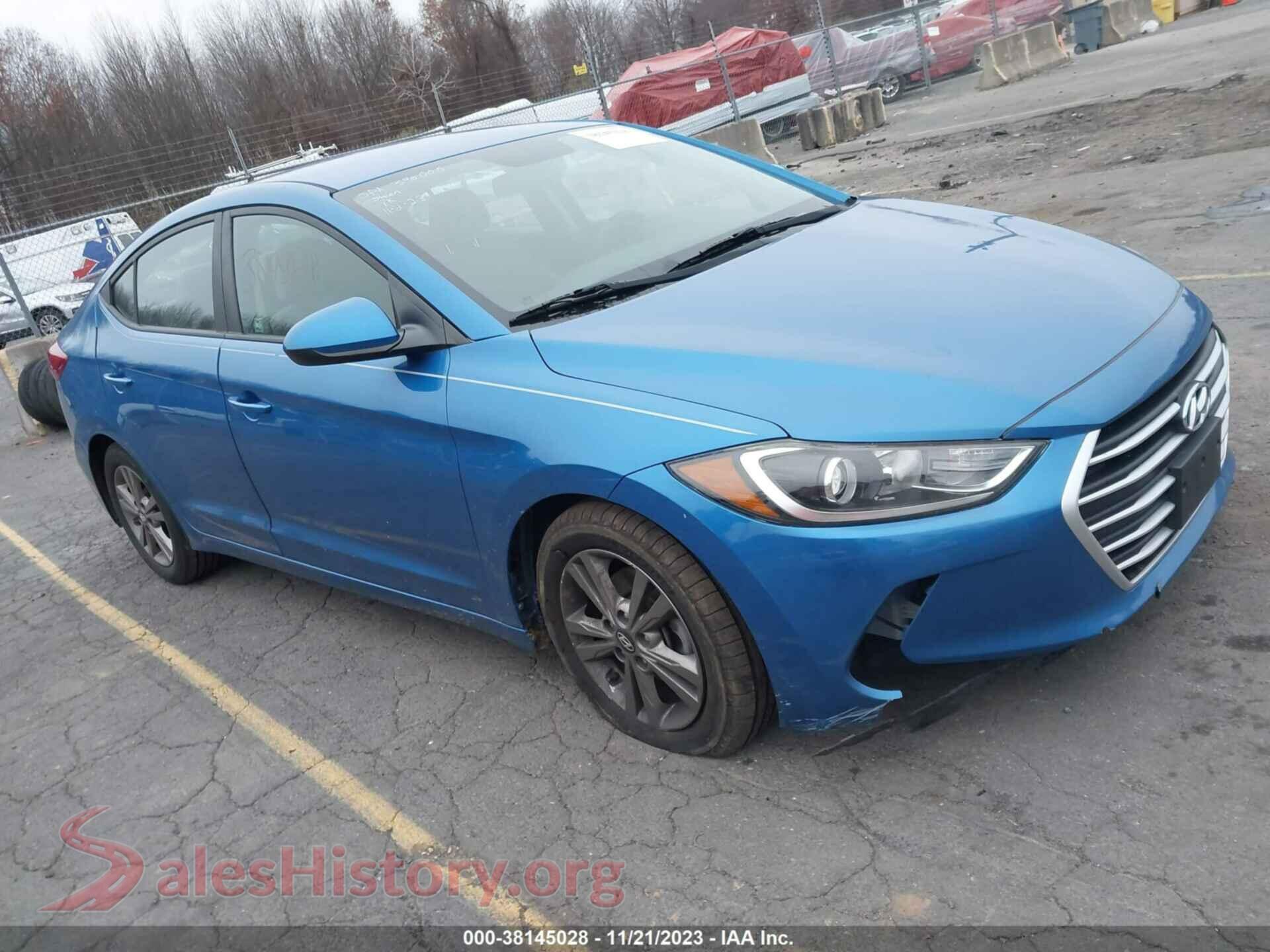 2017 HYUNDAI ELANTRA — VIN 5NPD84LFXHH139858