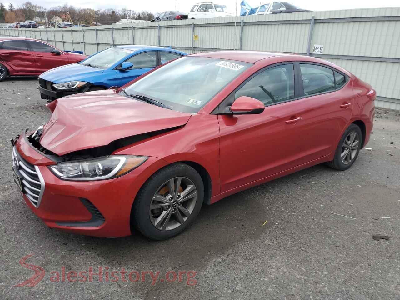 2018 HYUNDAI ELANTRA — VIN 5NPD84LFXJH248245