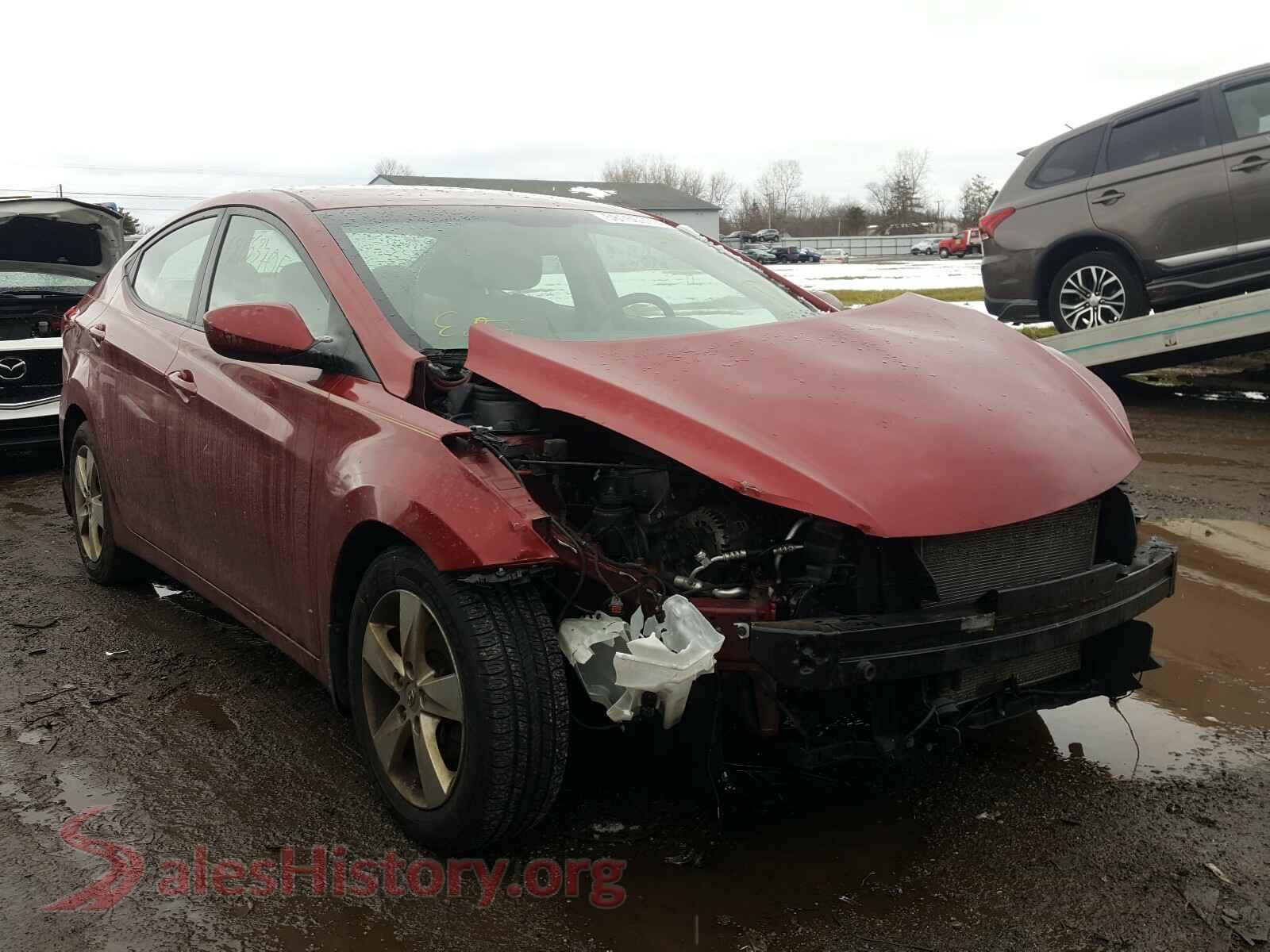 2013 HYUNDAI ELANTRA — VIN 5NPDH4AE1DH392491