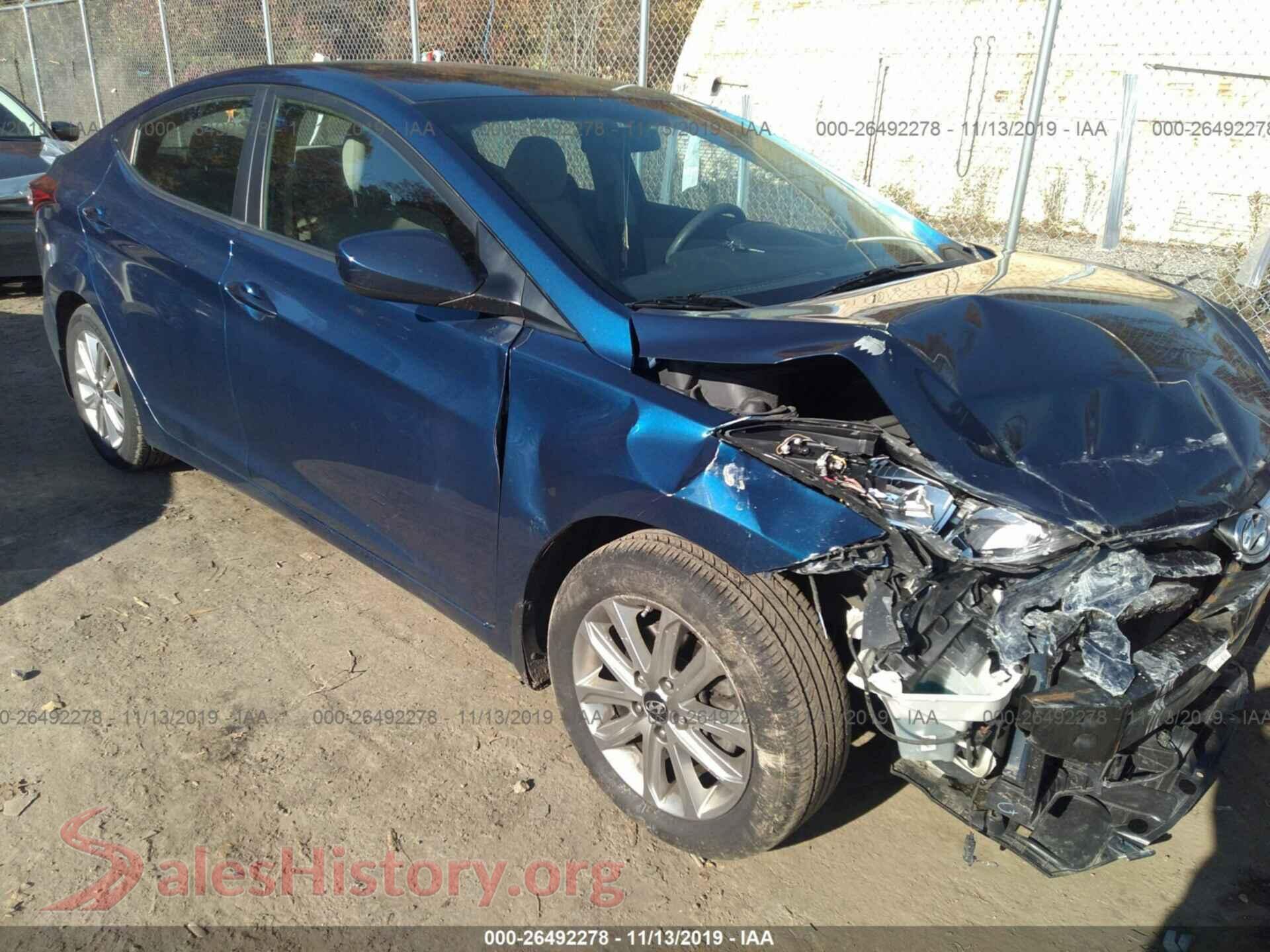 2015 HYUNDAI ELANTRA — VIN 5NPDH4AE1FH560830