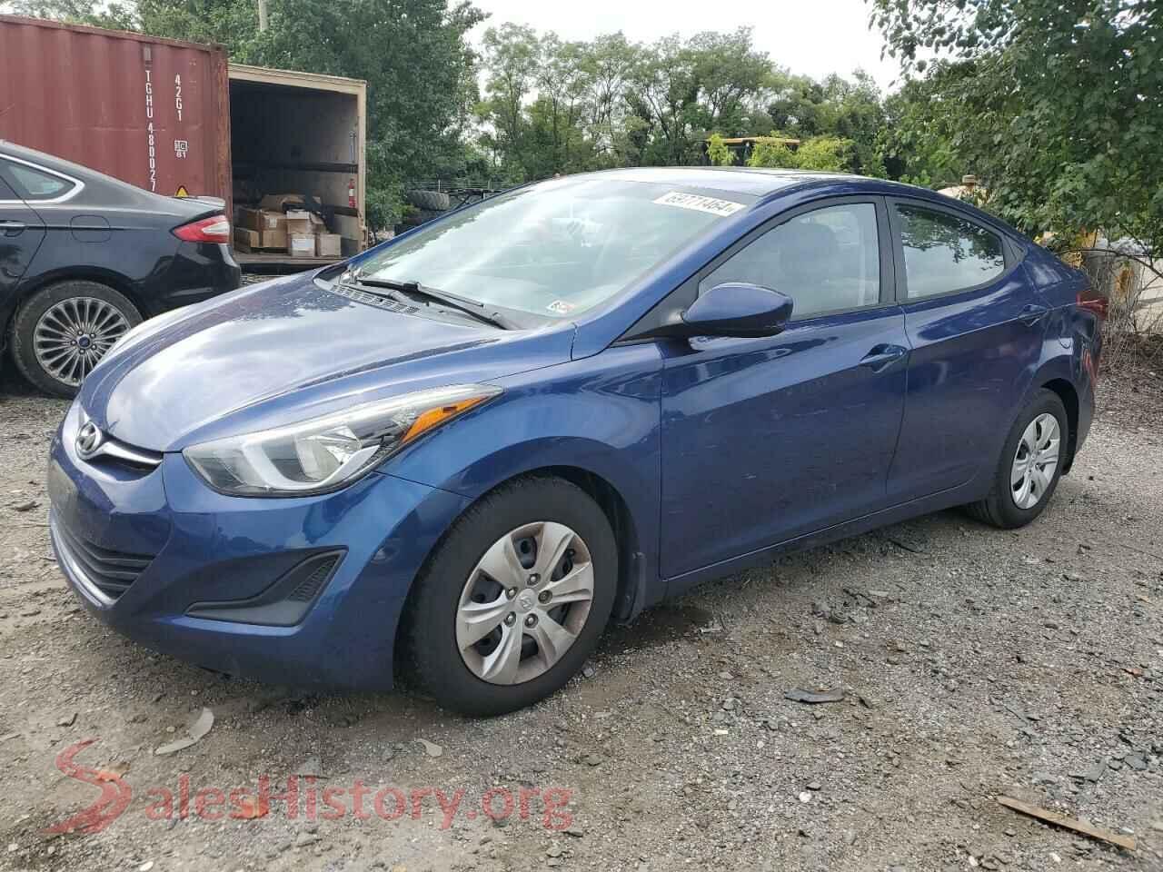 2016 HYUNDAI ELANTRA — VIN 5NPDH4AE1GH732775