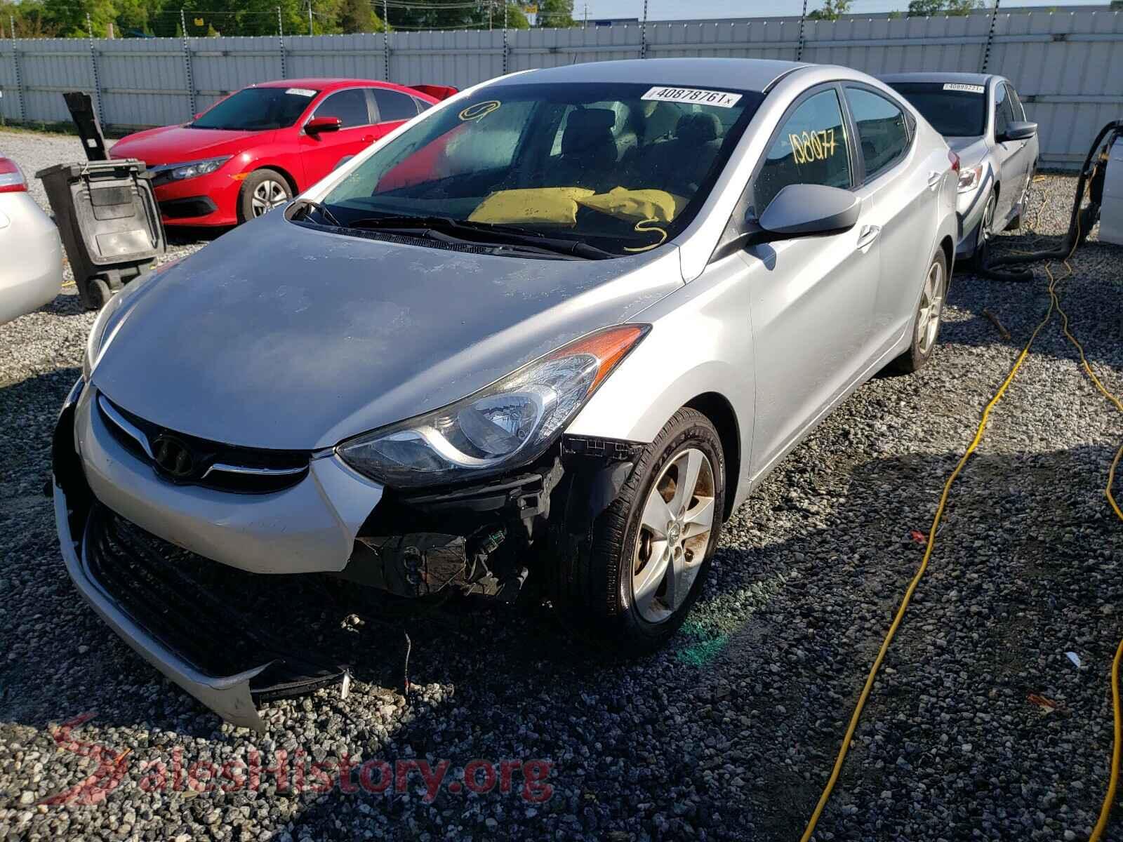 2013 HYUNDAI ELANTRA — VIN 5NPDH4AE2DH357443