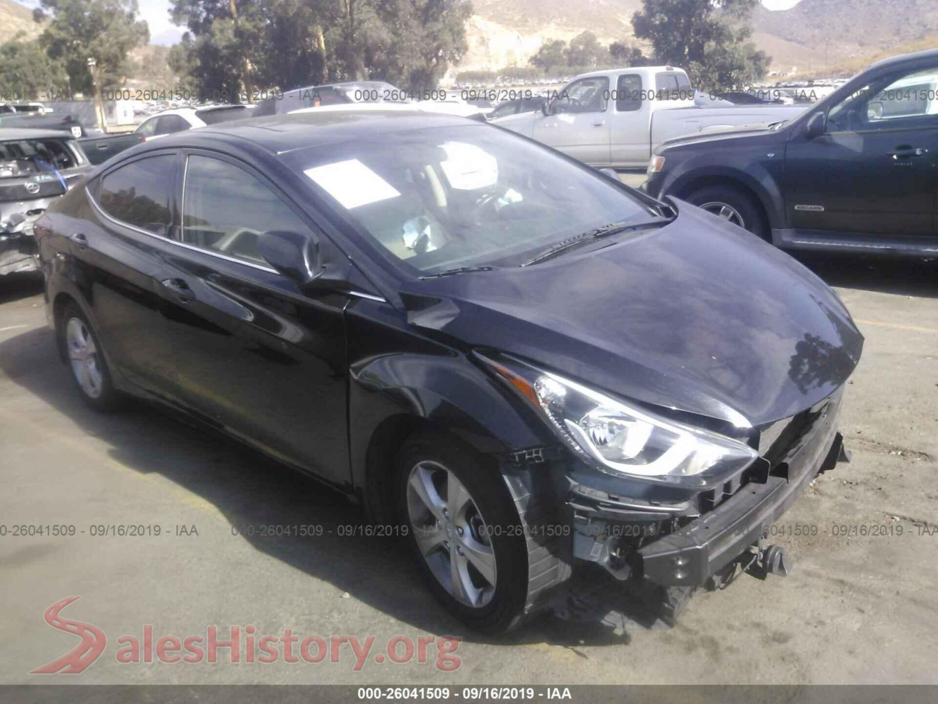 2016 Hyundai Elantra — VIN 5NPDH4AE2GH674997