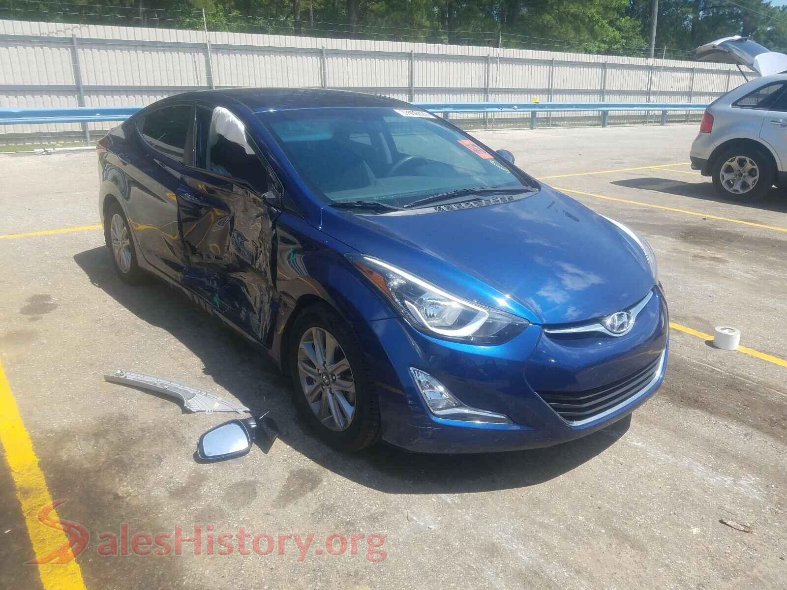 2016 HYUNDAI ELANTRA — VIN 5NPDH4AE4GH660034