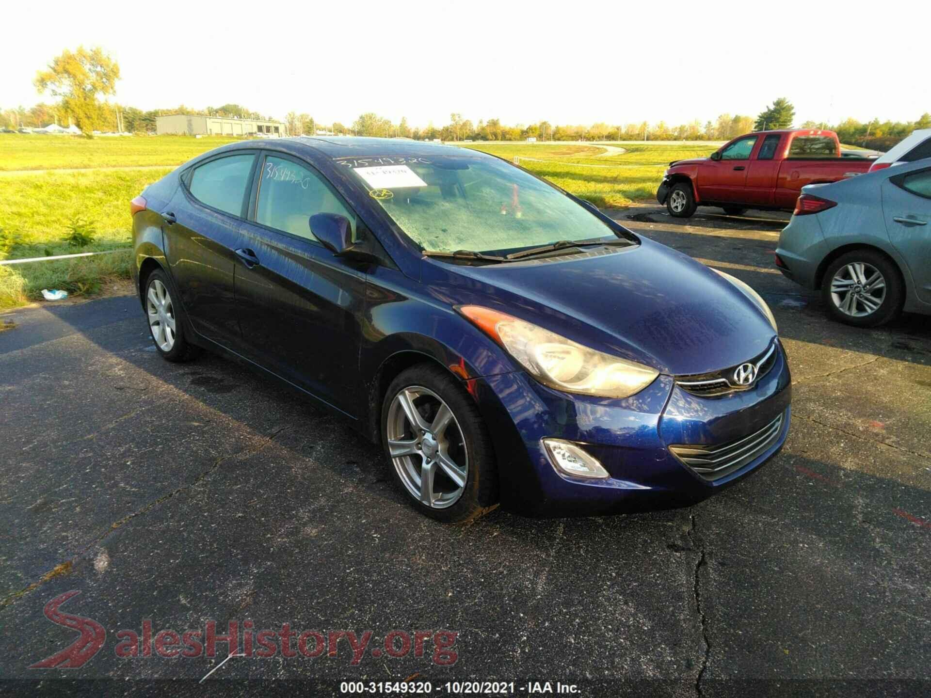 2011 HYUNDAI ELANTRA — VIN 5NPDH4AE5BH002053