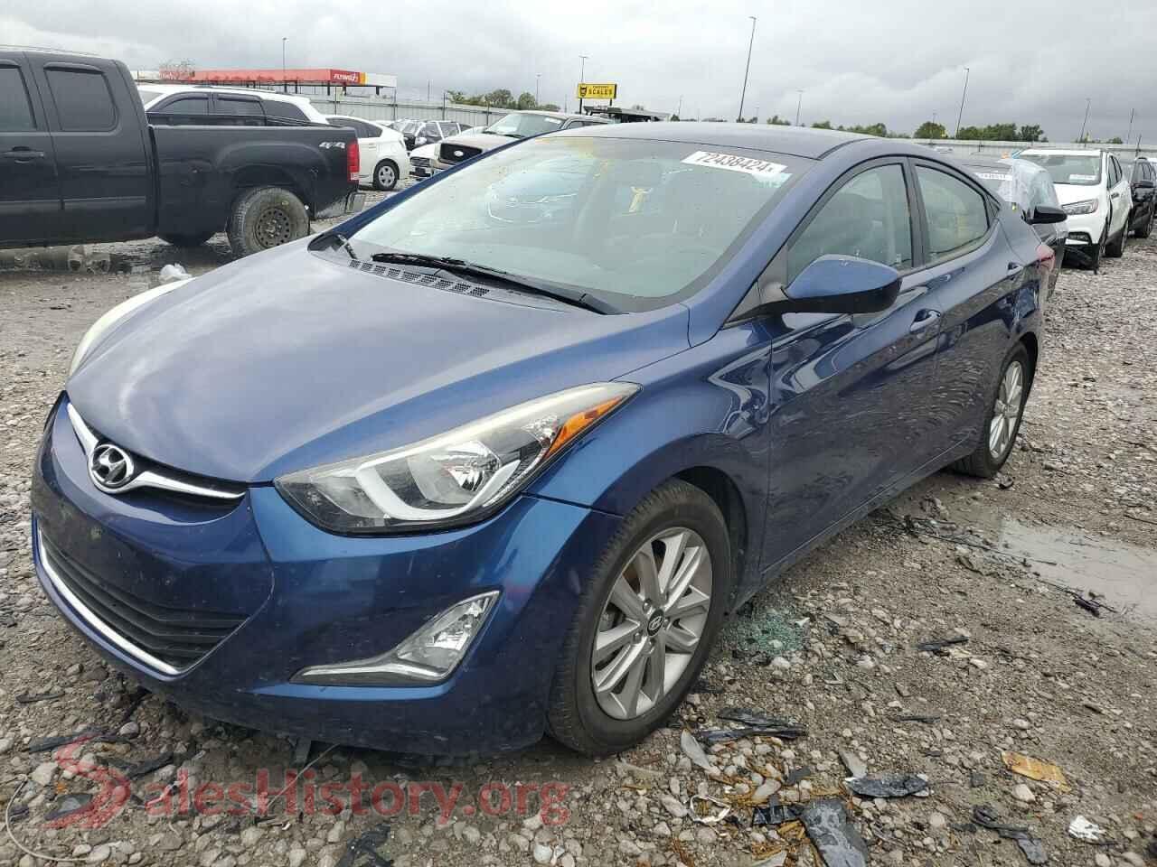 2015 HYUNDAI ELANTRA — VIN 5NPDH4AE5FH602206