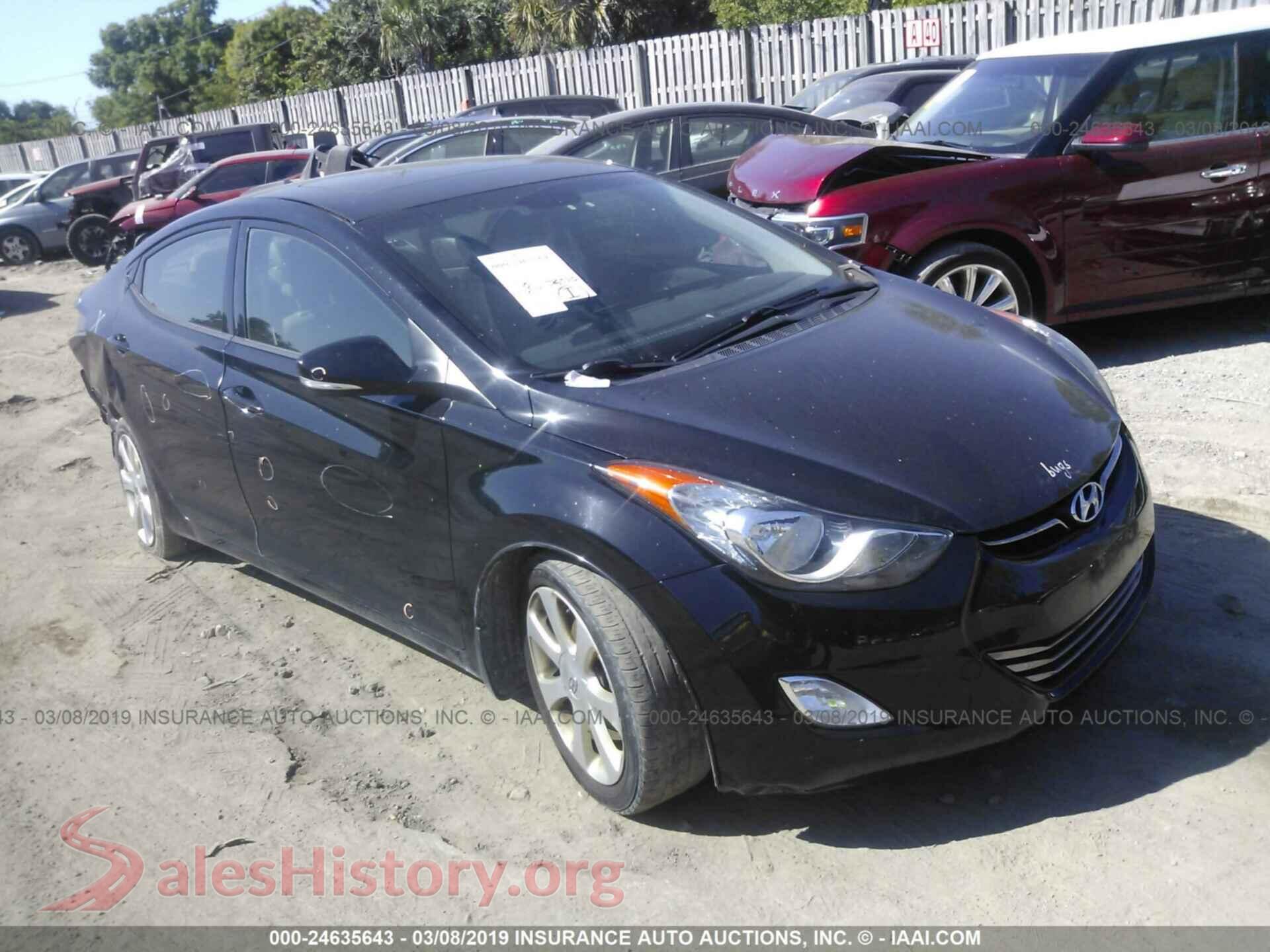 2013 HYUNDAI ELANTRA — VIN 5NPDH4AE6DH259807