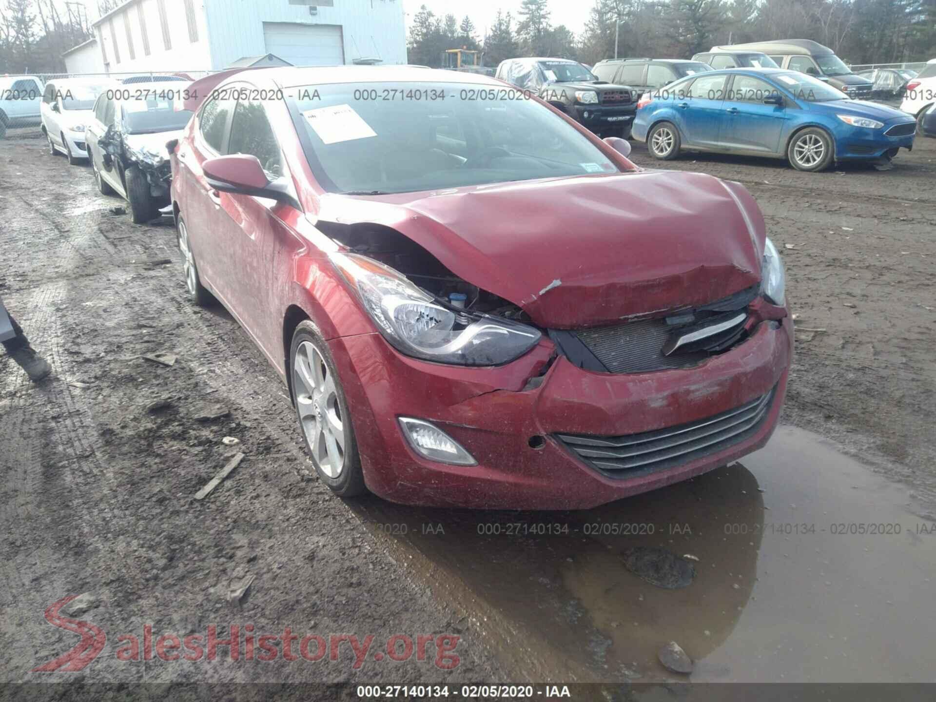 2013 HYUNDAI ELANTRA — VIN 5NPDH4AE7DH289866