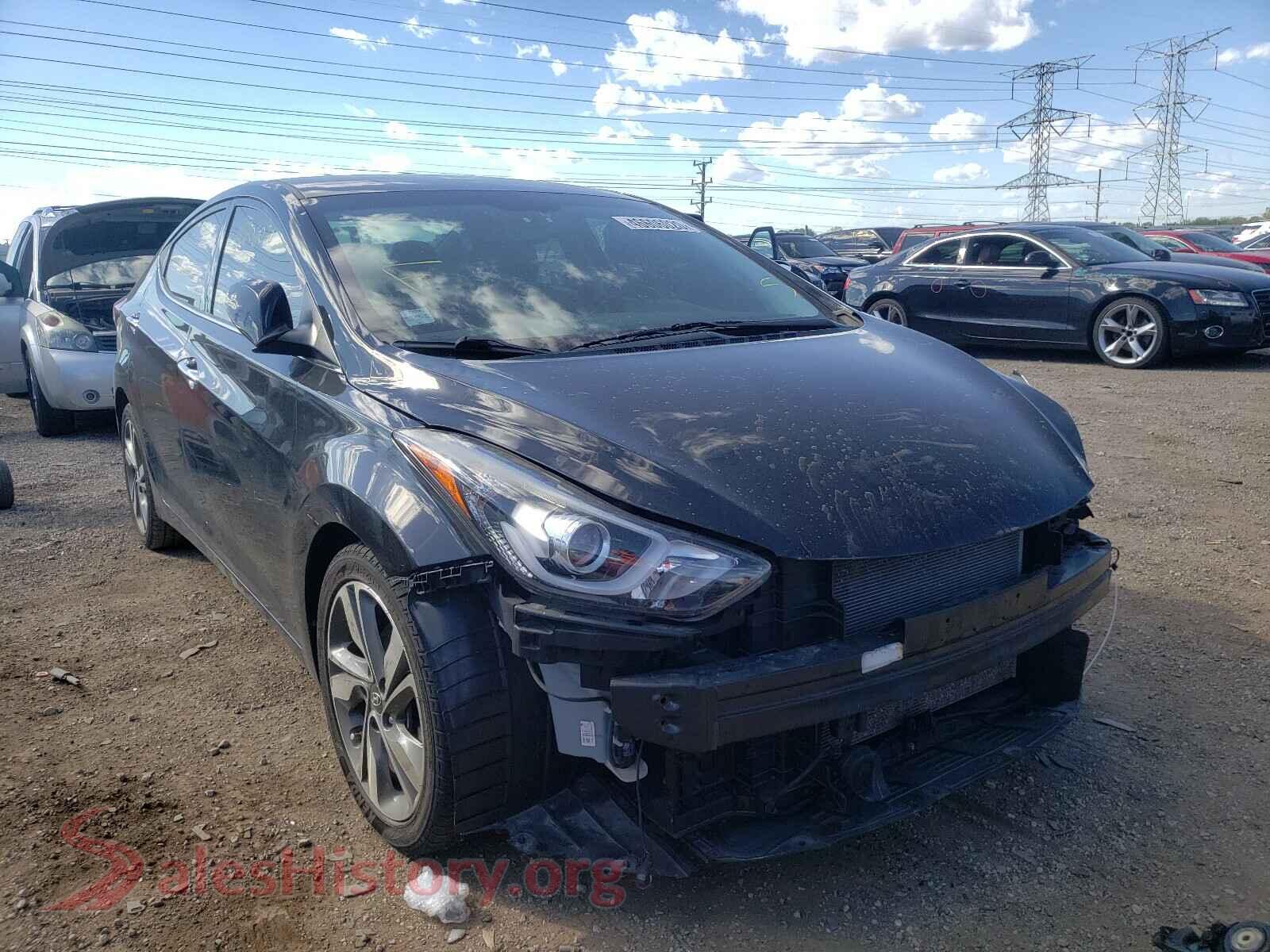 2014 HYUNDAI ELANTRA — VIN 5NPDH4AE7EH493469