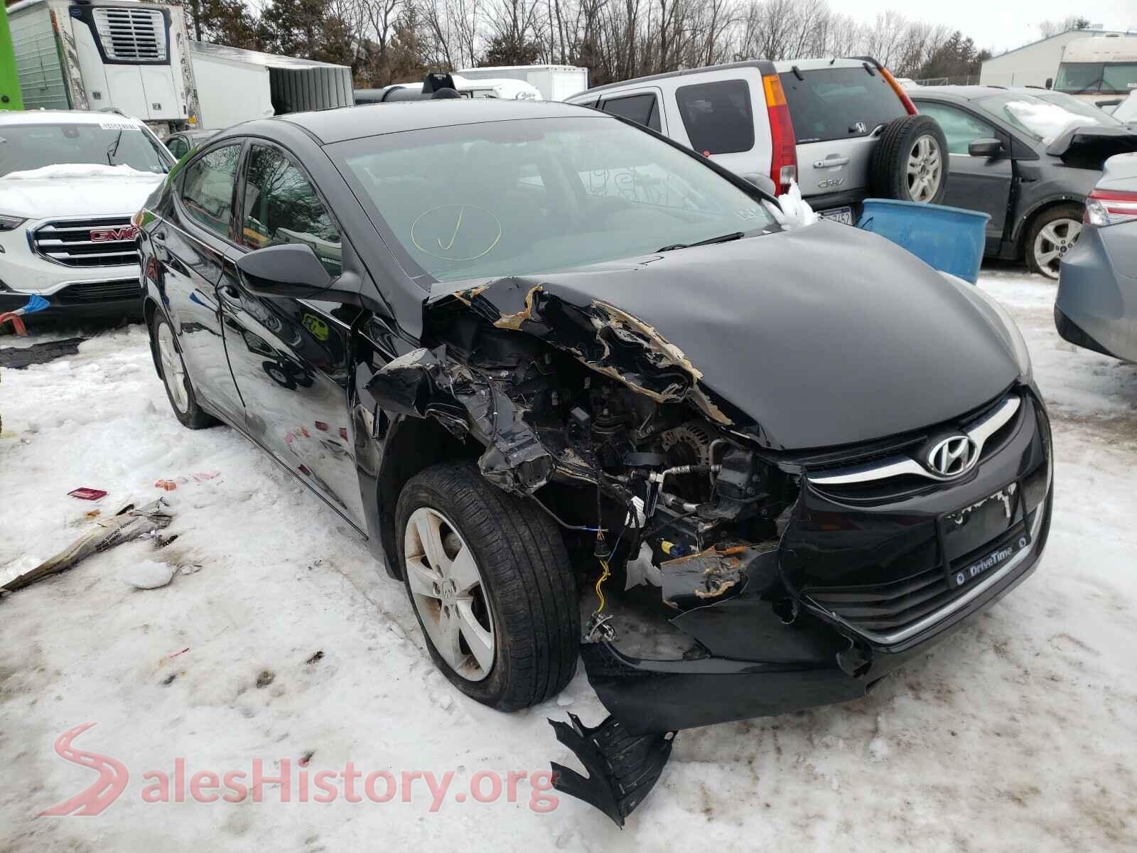2013 HYUNDAI ELANTRA — VIN 5NPDH4AE8DH406273