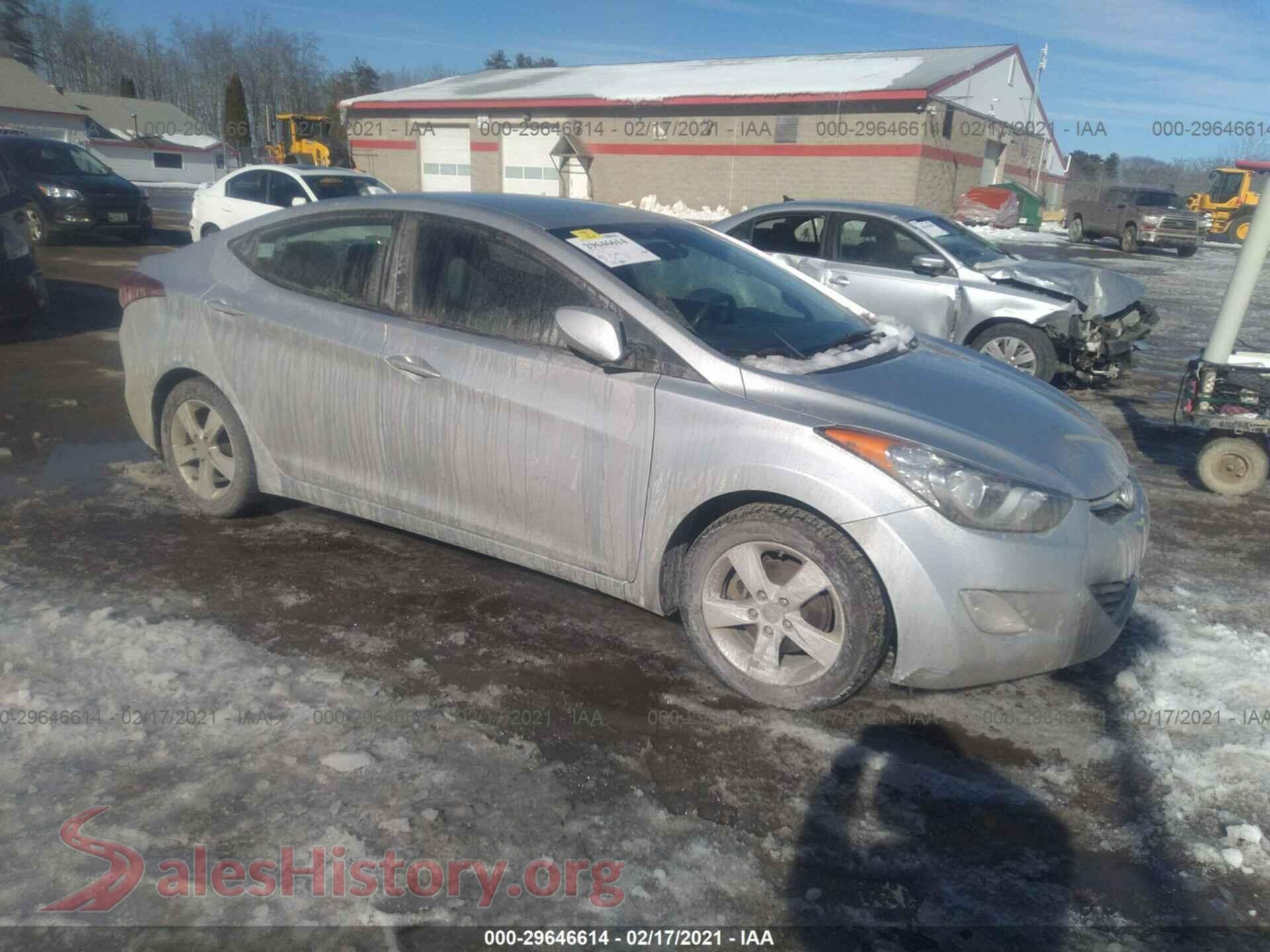 2012 HYUNDAI ELANTRA — VIN 5NPDH4AE9CH117921