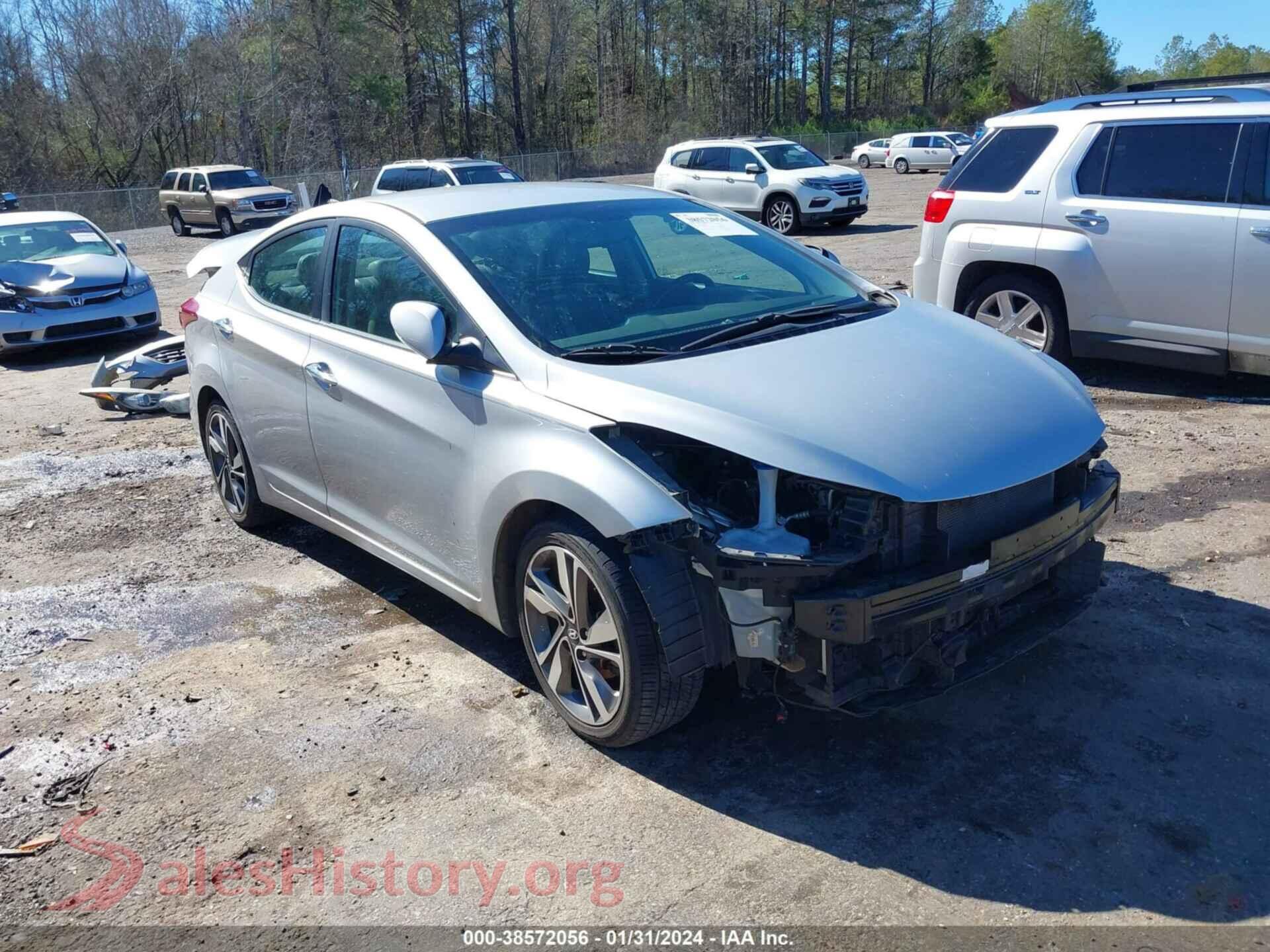 2014 HYUNDAI ELANTRA — VIN 5NPDH4AE9EH459520