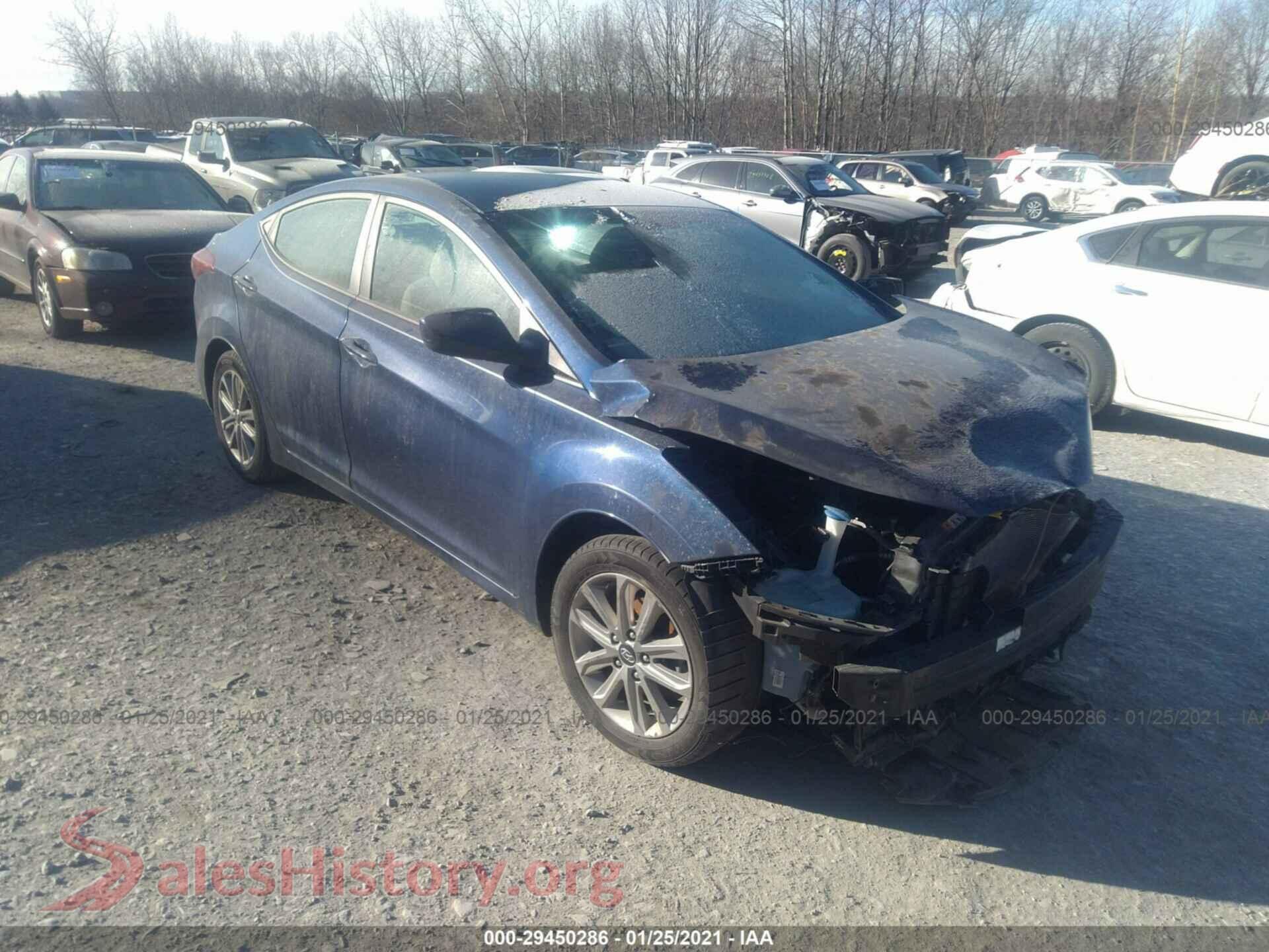 2015 HYUNDAI ELANTRA — VIN 5NPDH4AE9FH556265